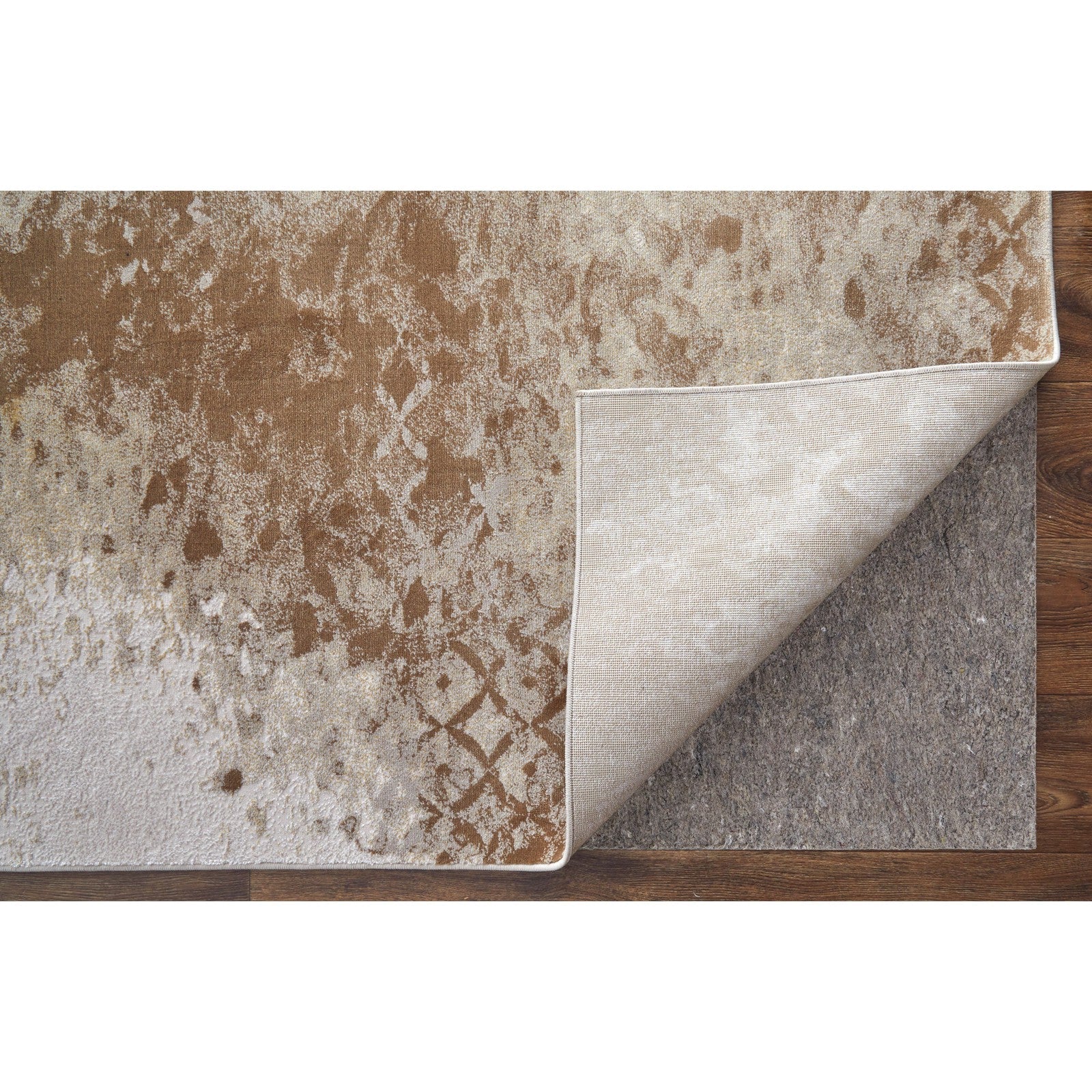 Feizy Waldor 39NCF Modern Watercolor in Brown/Tan/Ivory - Image 6