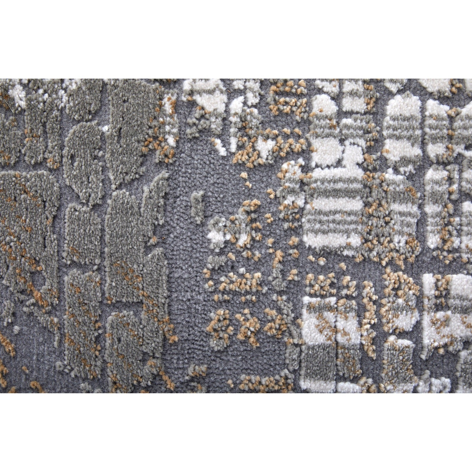 Feizy Waldor 39NDF Modern Abstract in Gray/Silver/Taupe - Image 8