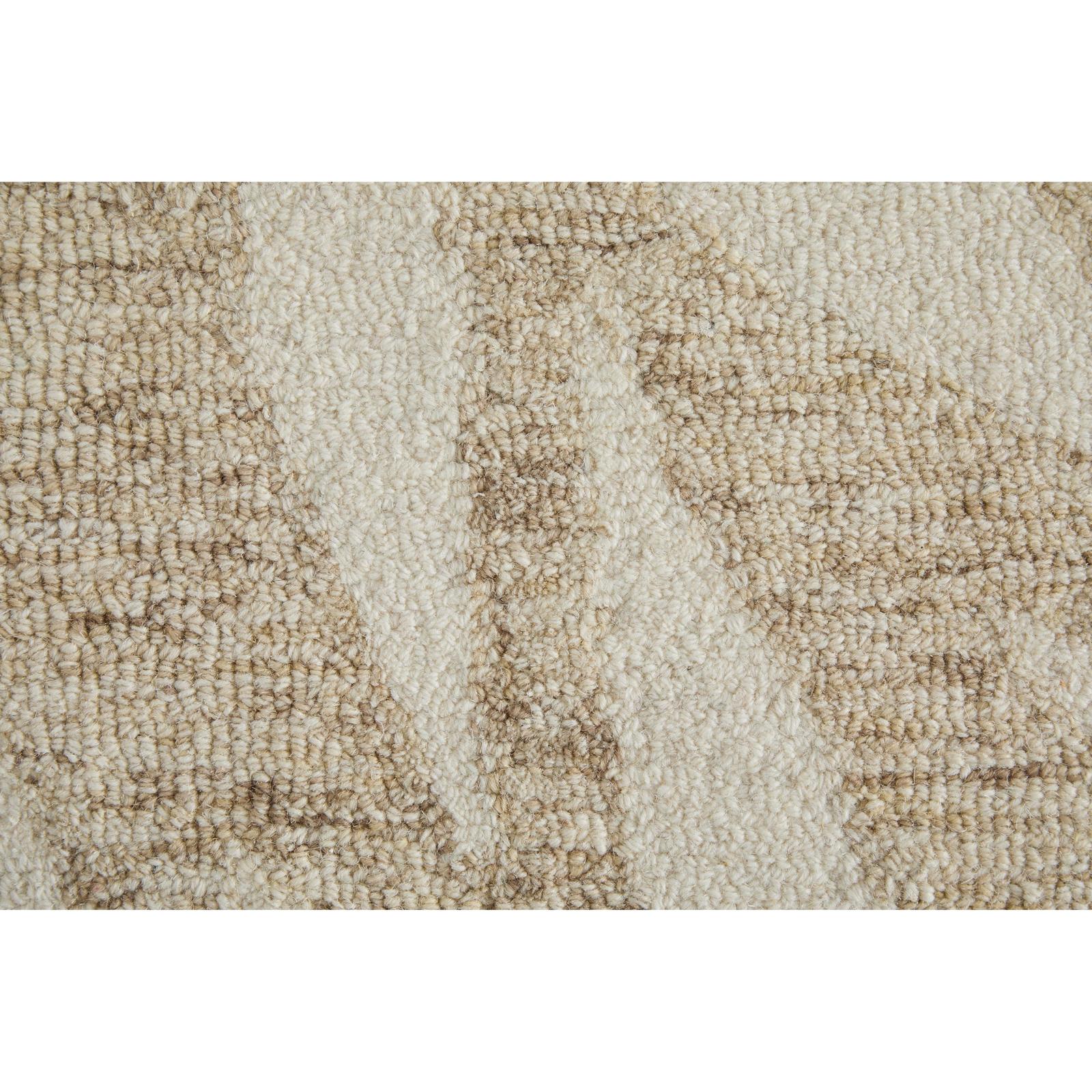 Feizy Wallace 8A37F Modern Floral & Botanical Rug in Tan/Ivory - Image 7