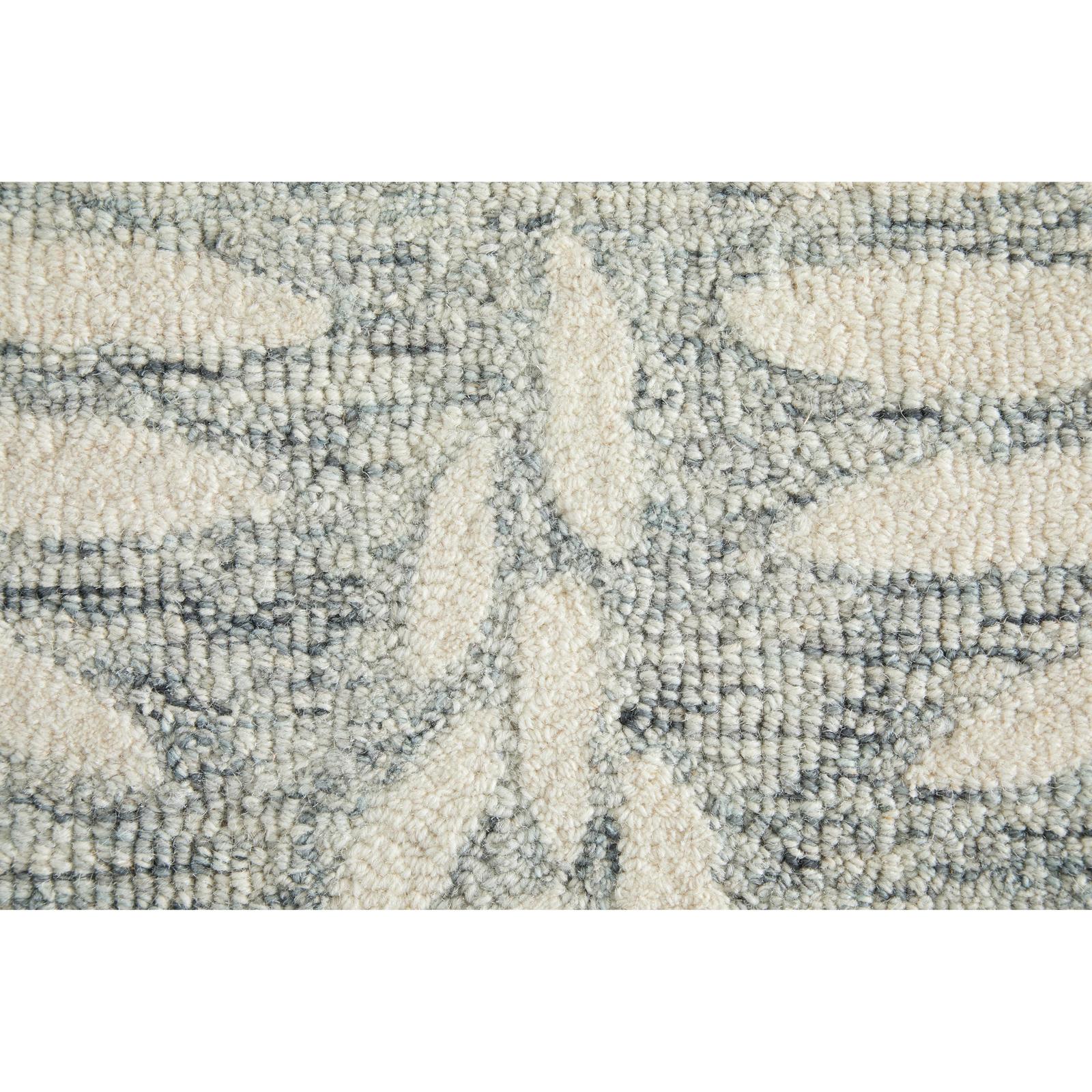 Feizy Wallace 8A38F Modern Floral & Botanical Rug in Gray/Ivory - Image 7
