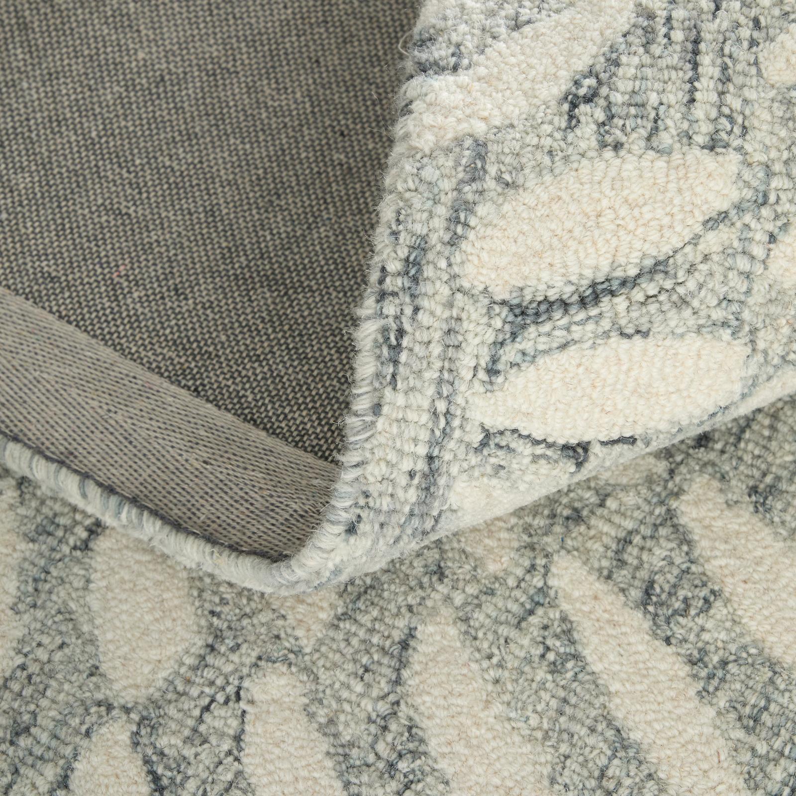Feizy Wallace 8A38F Modern Floral & Botanical Rug in Gray/Ivory - Image 8