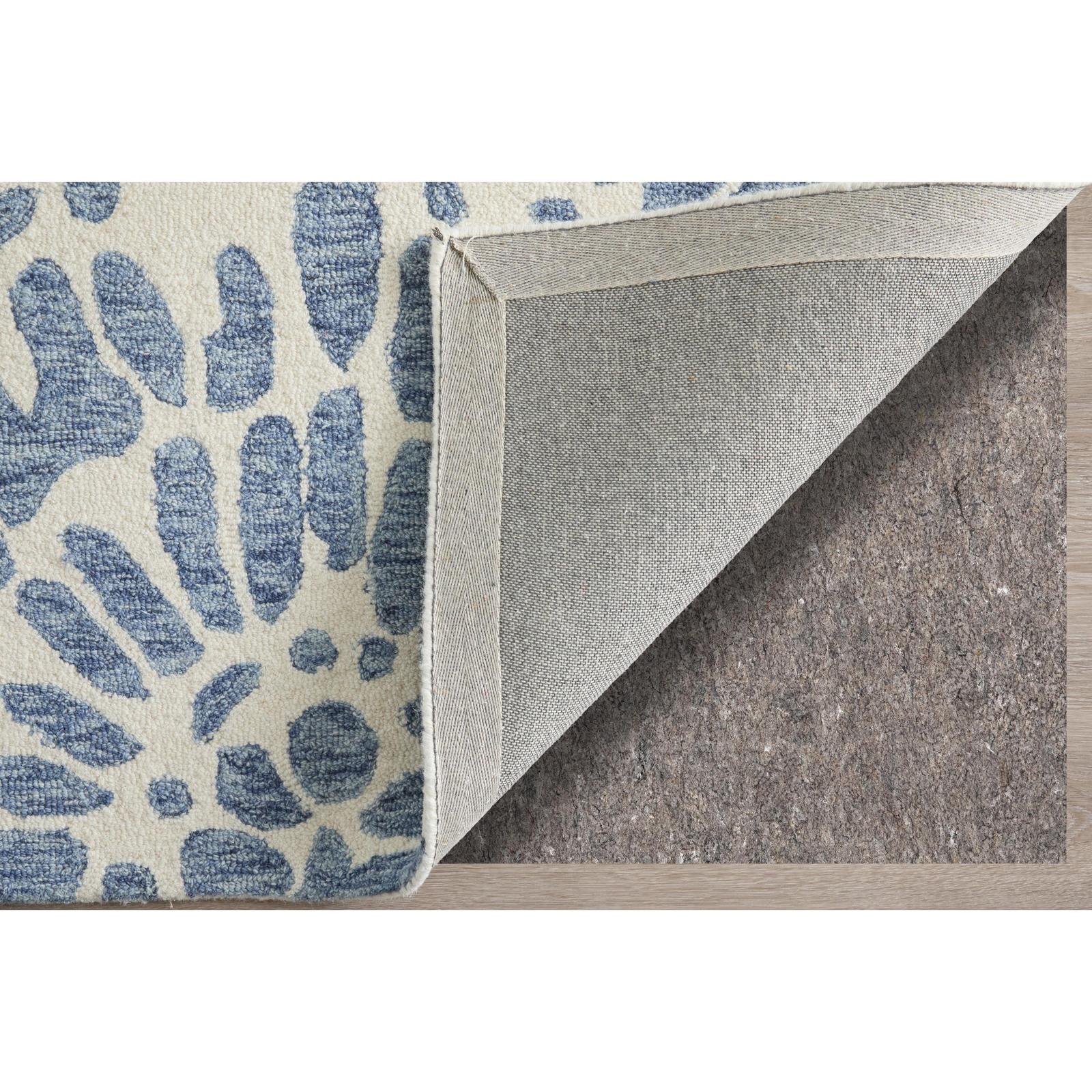 Feizy Wallace 8A39F Modern Abstract Rug in Blue/Ivory - Image 5