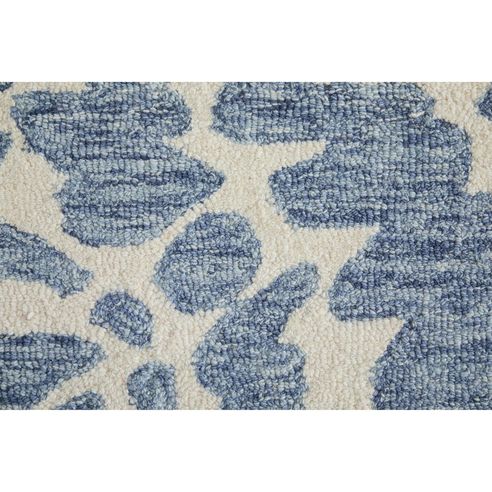 Feizy Wallace 8A39F Modern Abstract Rug in Blue/Ivory - Image 7
