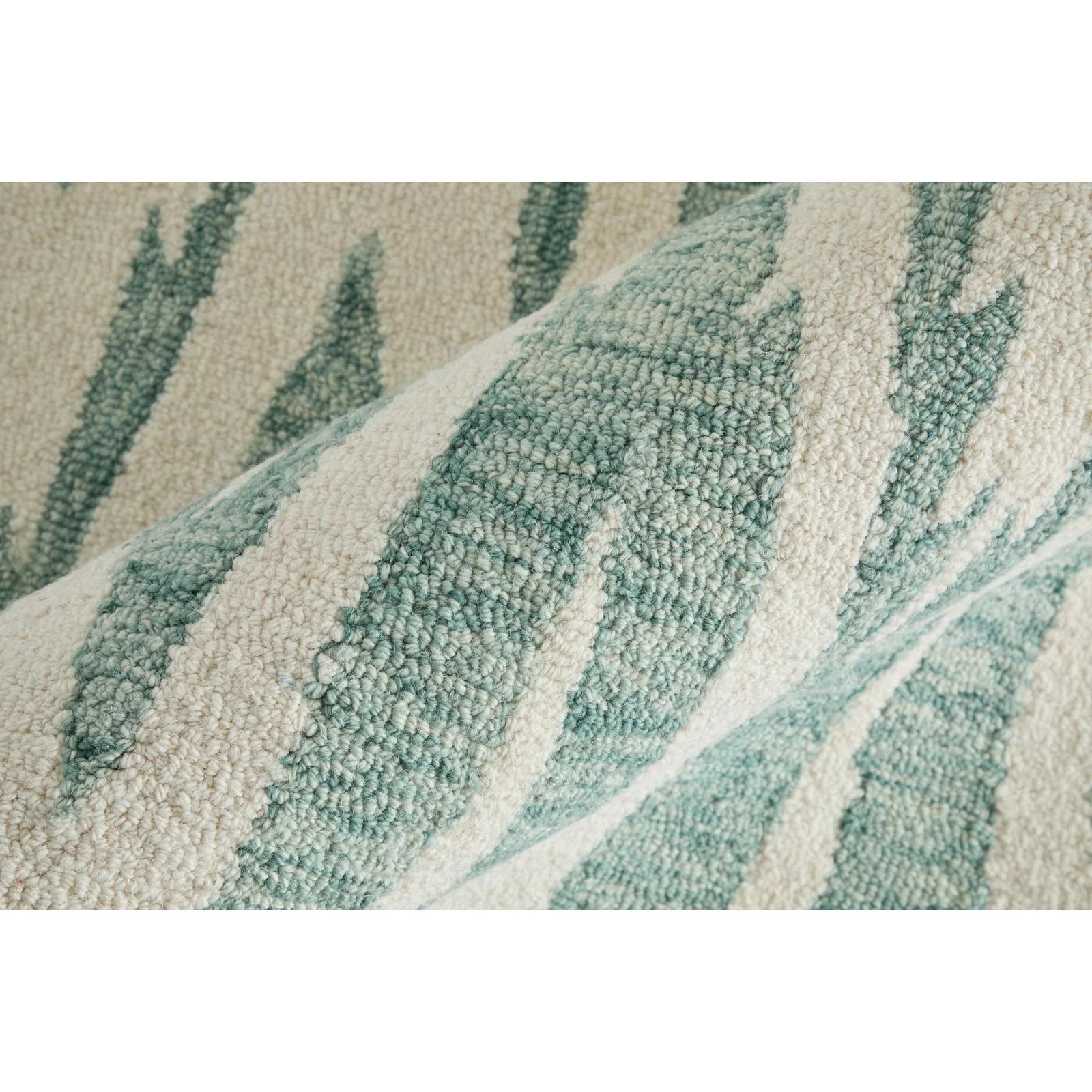 Feizy Wallace 8A40F Modern Chevron Rug in Blue/White - Image 6
