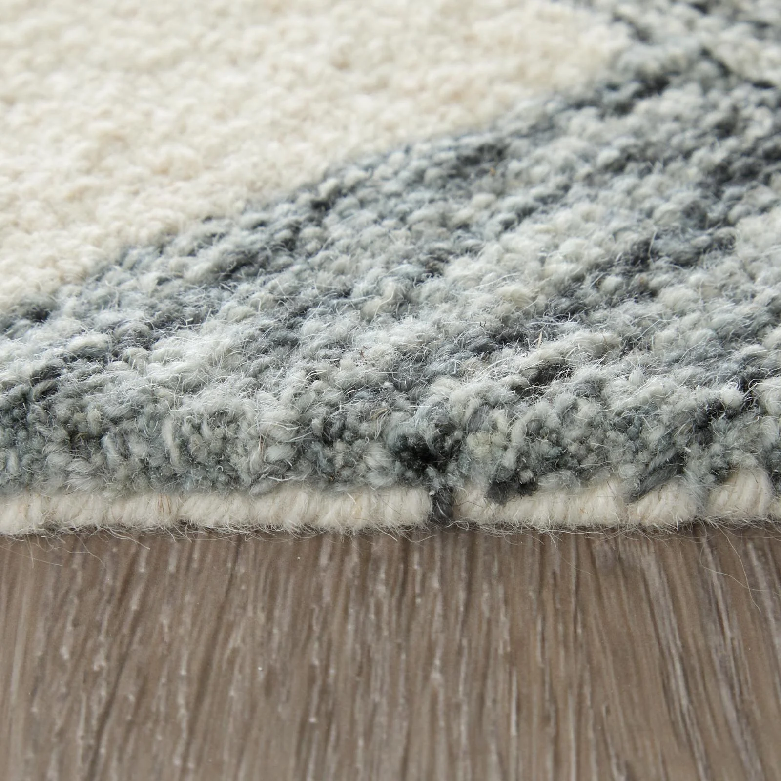 Feizy Wallace 8A42F Modern Geometric Rug in Gray/Ivory - Image 9