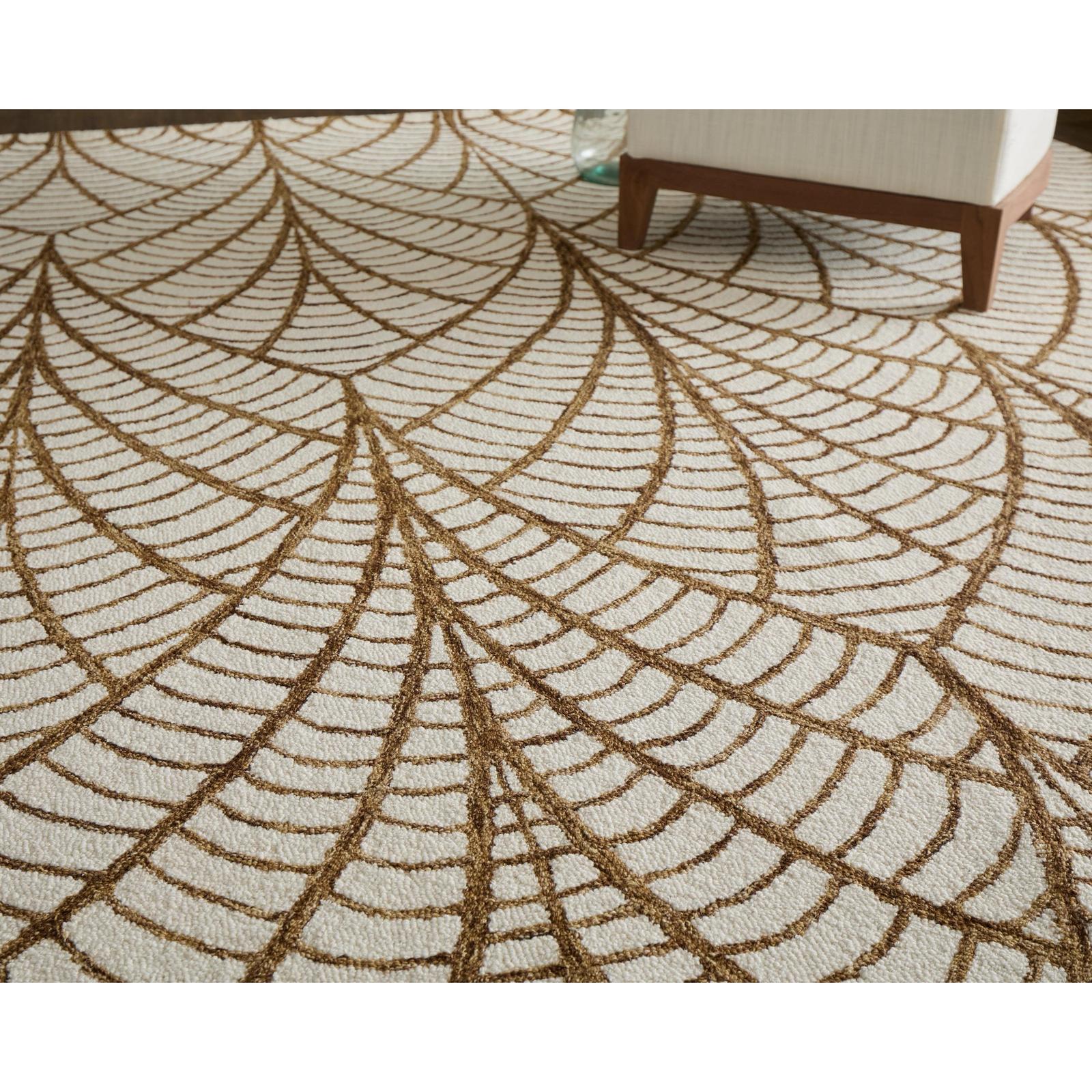 Feizy Wallace 8A44F Modern Ikat Rug in White/Brown - Image 2