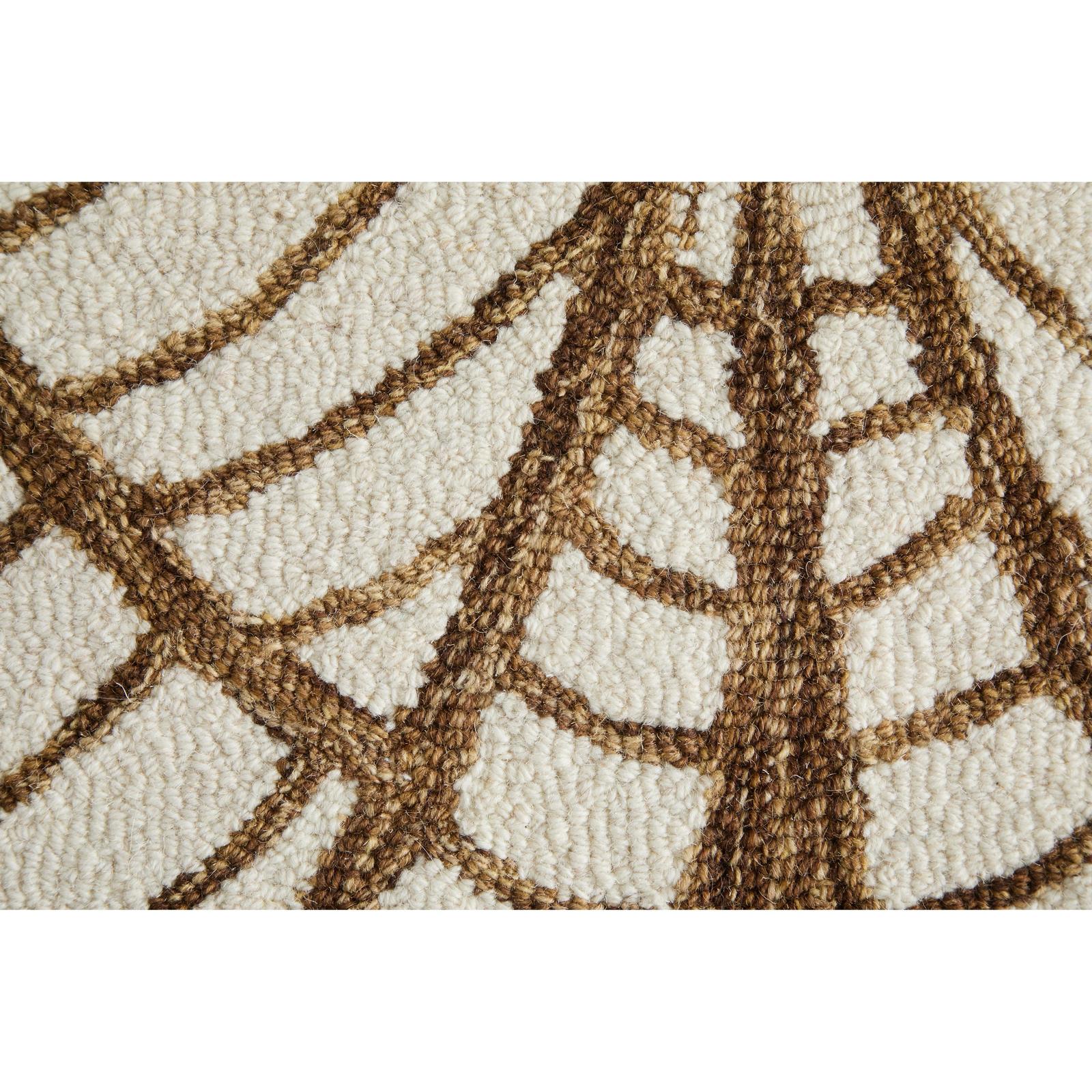 Feizy Wallace 8A44F Modern Ikat Rug in White/Brown - Image 7