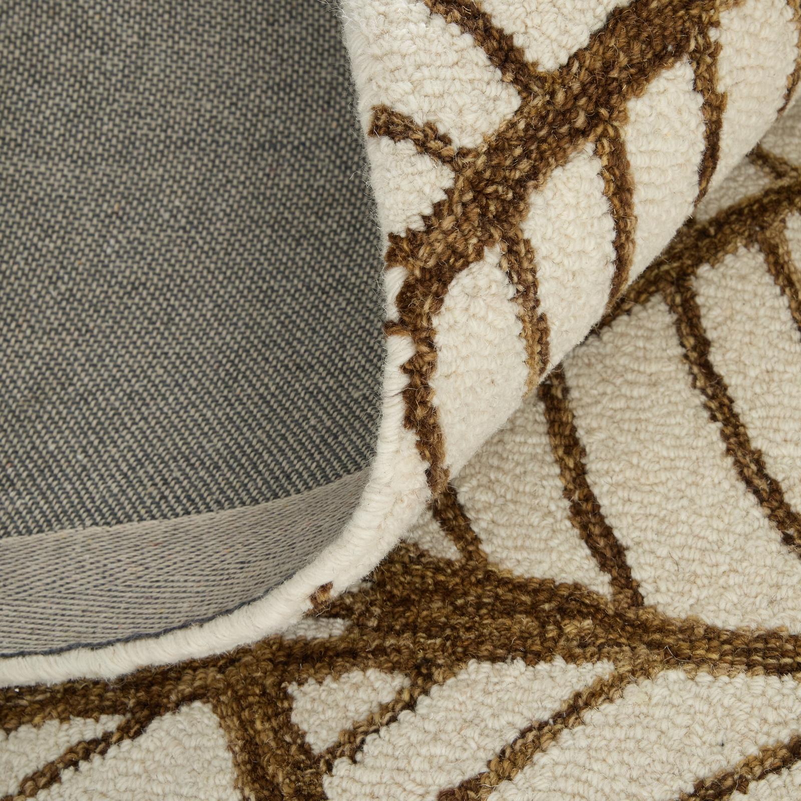 Feizy Wallace 8A44F Modern Ikat Rug in White/Brown - Image 8