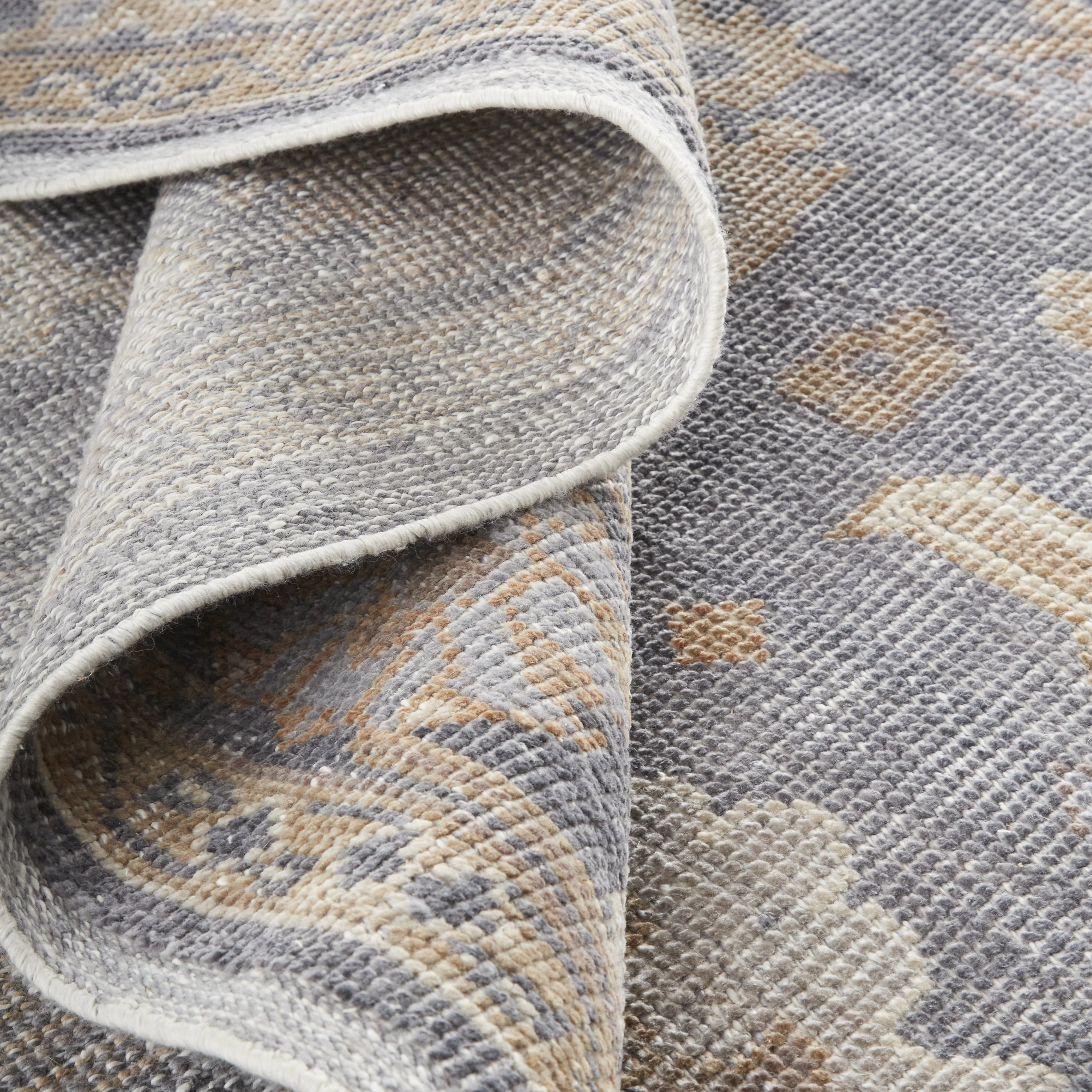 Feizy Wendover 6842F Rug in Blue / Tan - Image 4