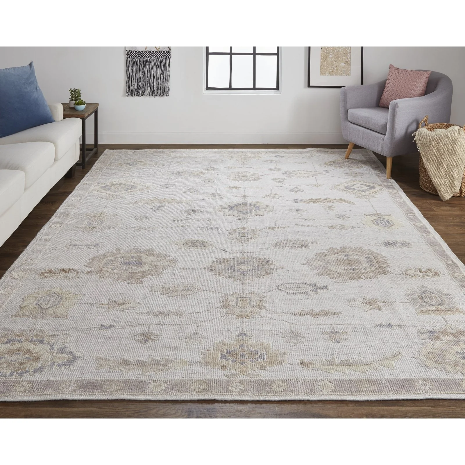 Feizy Wendover 6846F Rug in Gray / Ivory - Image 2