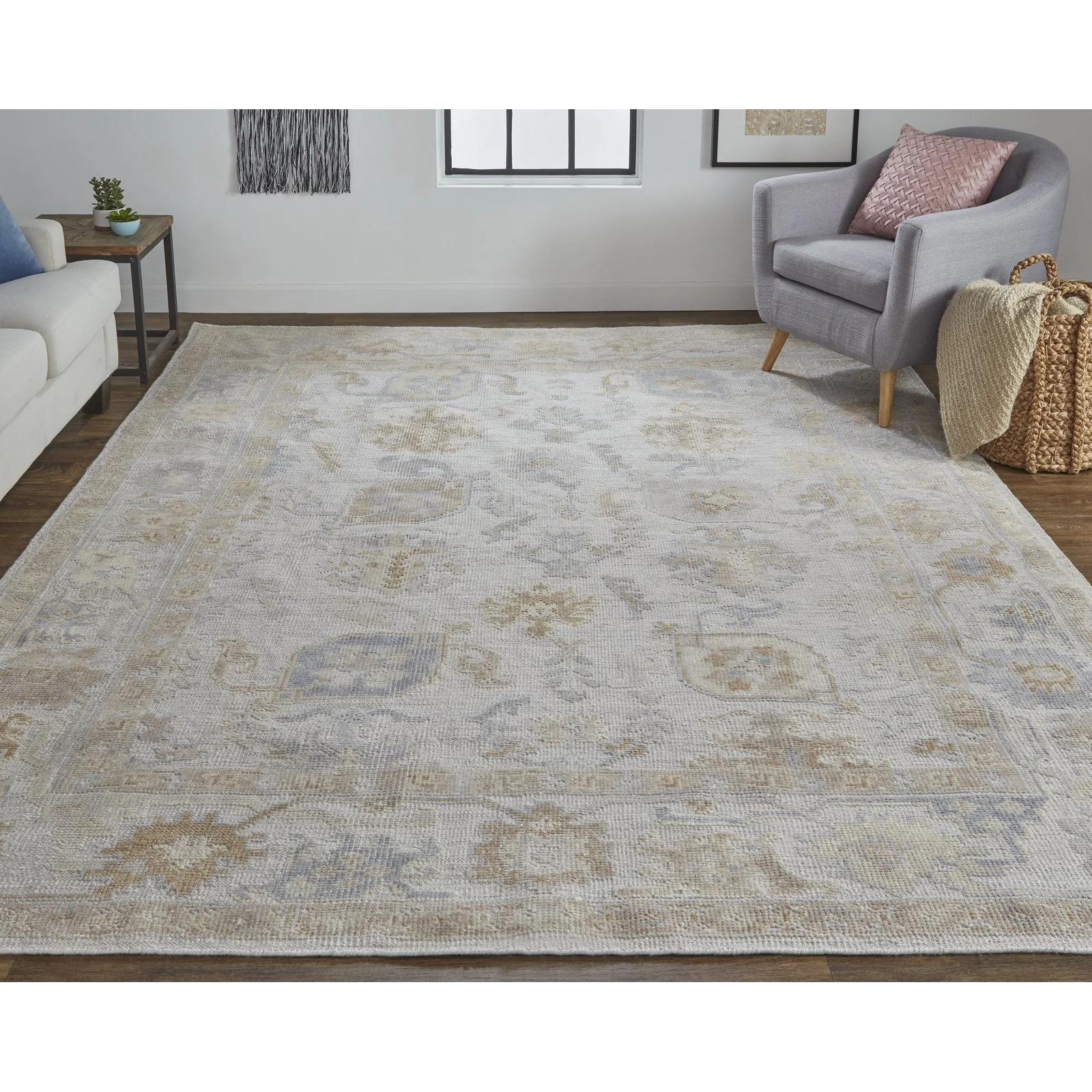 Feizy Wendover 6847F Rug in Gray / Tan - Image 2