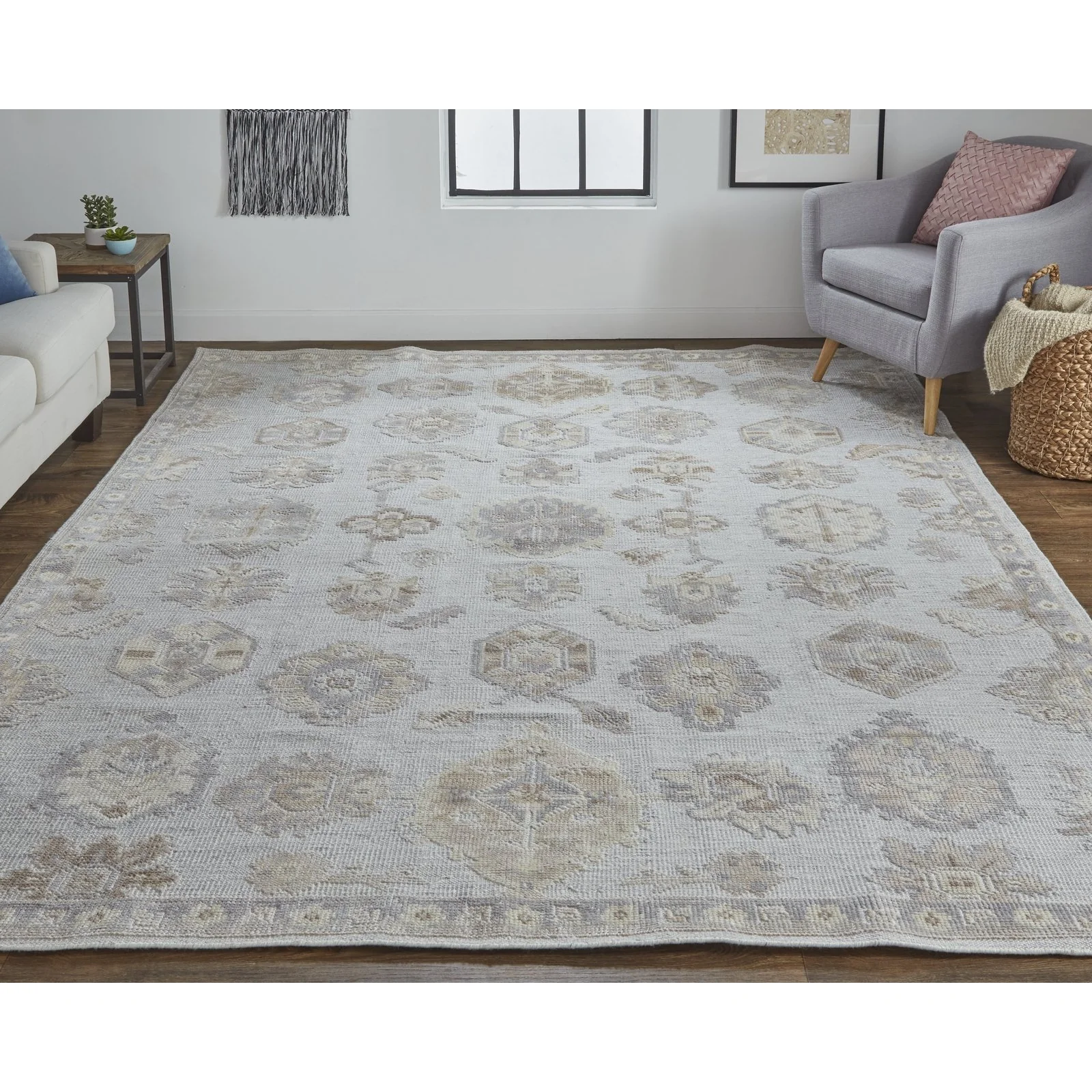 Feizy Wendover 6848F Rug in Gray / Ivory - Image 2