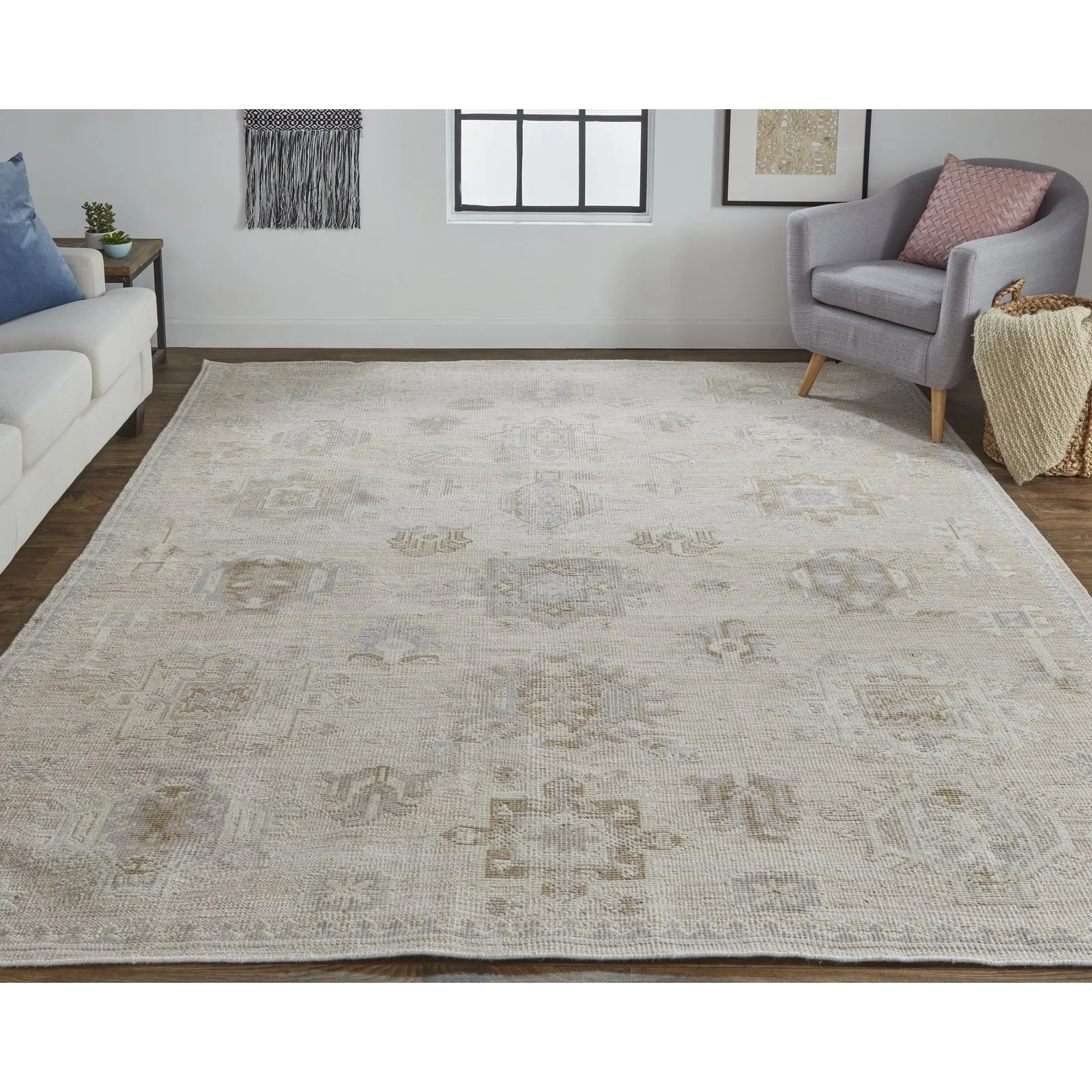 Feizy Wendover 6858F Rug in Tan / Gray - Image 2