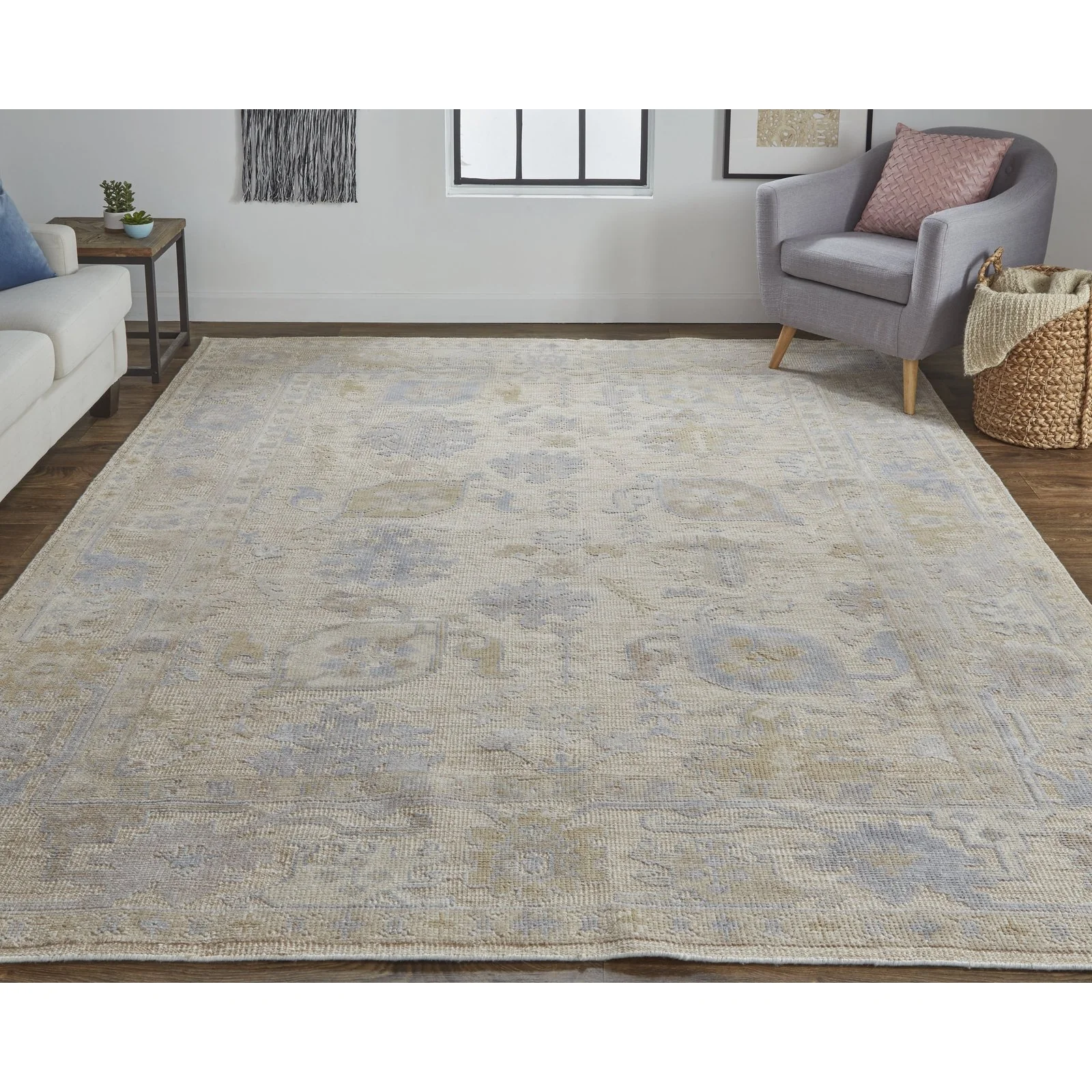Feizy Wendover 6862F Rug in Tan / Blue - Image 2