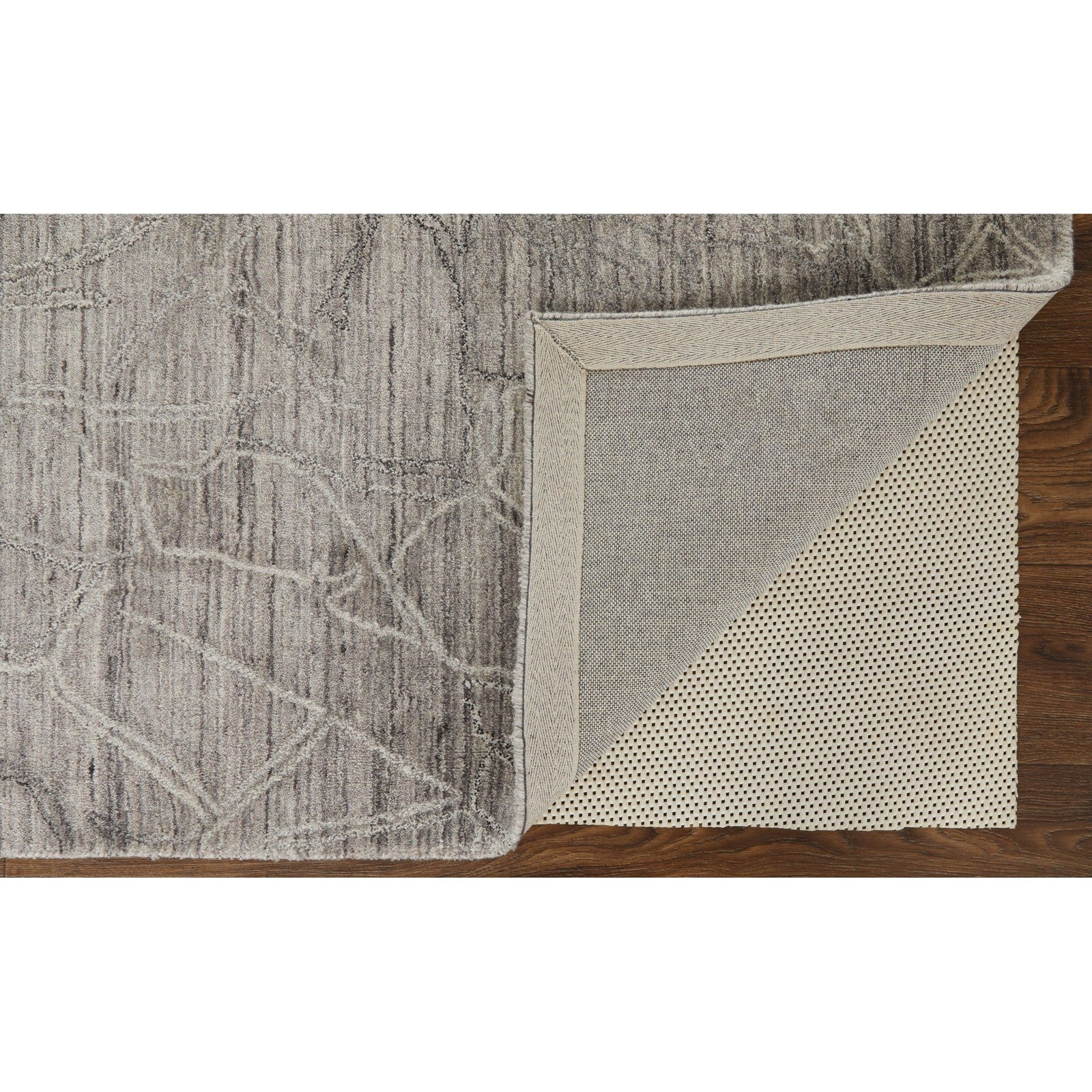 Feizy Whitton 8890F Modern Abstract Rug in Gray/Tan/Ivory - Image 6