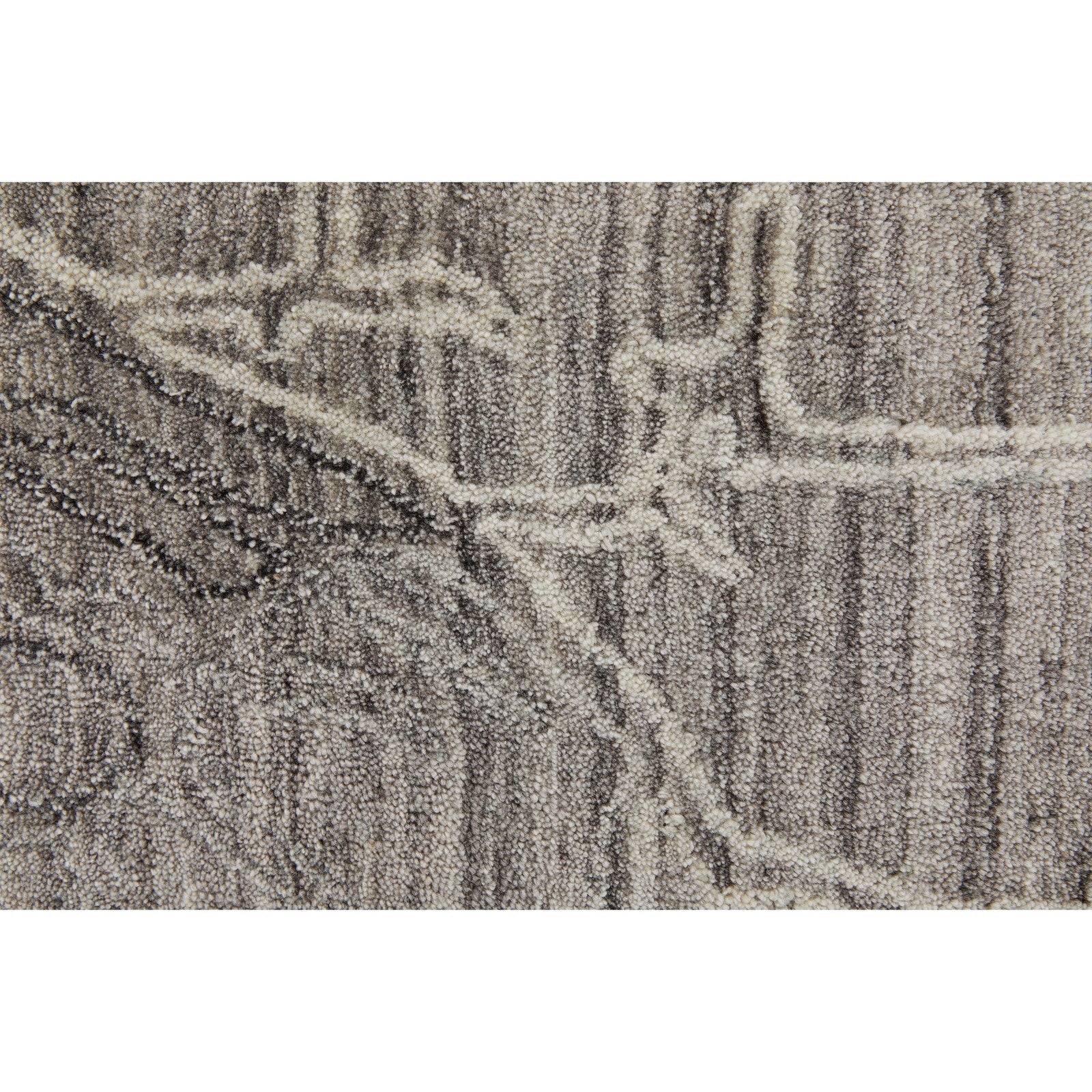 Feizy Whitton 8890F Modern Abstract Rug in Gray/Tan/Ivory - Image 7
