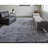 Feizy Whitton 8891F Modern Abstract Rug in Black/Gray/Ivory - Image 2