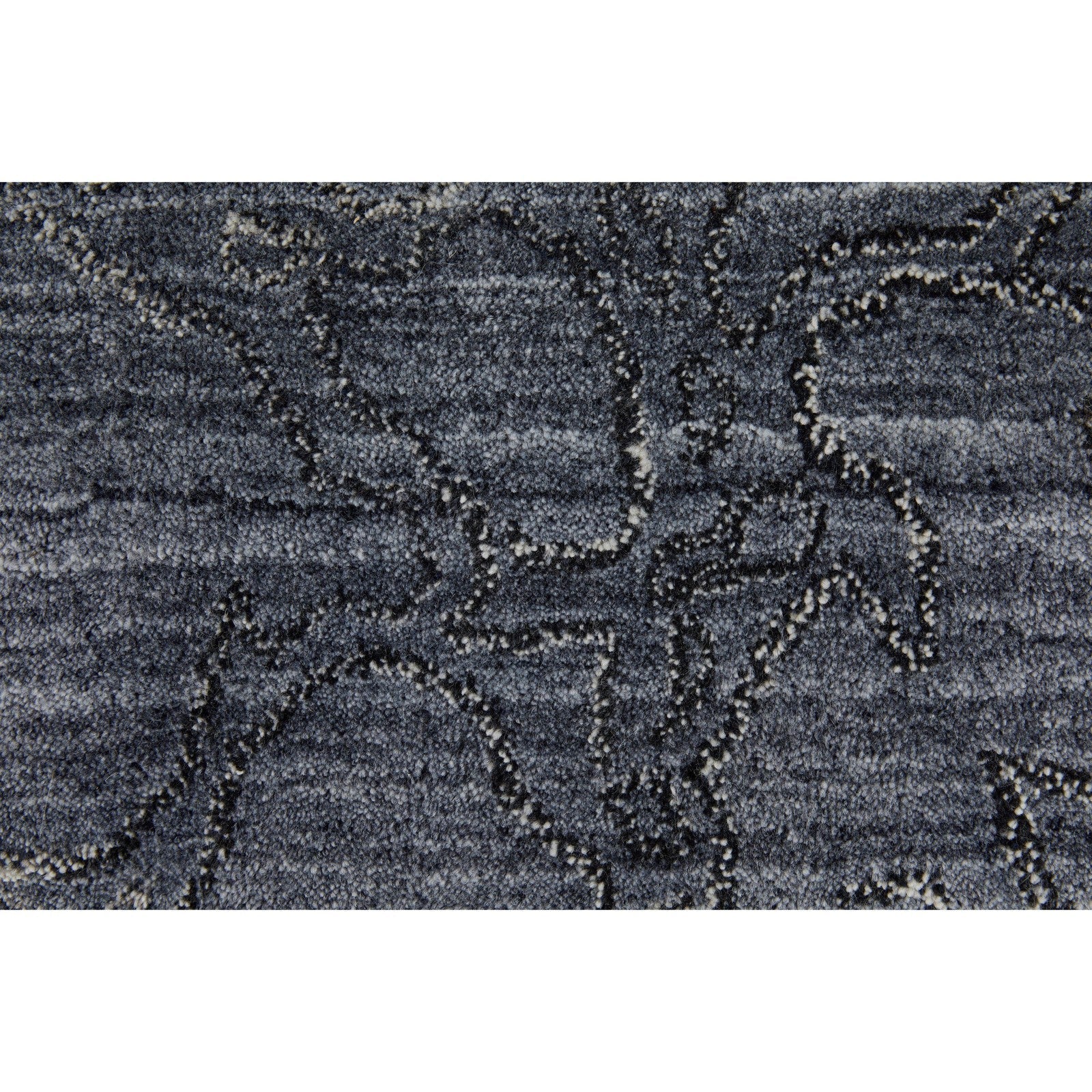 Feizy Whitton 8892F Modern Abstract Rug in Gray/Blue - Image 8