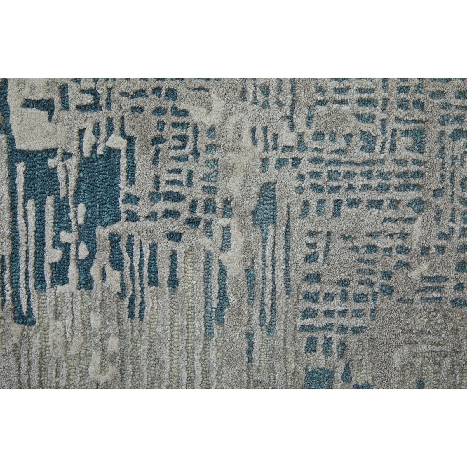 Feizy Zarah 8917F Modern Abstract Rug in Gray/Taupe/Blue - Image 6