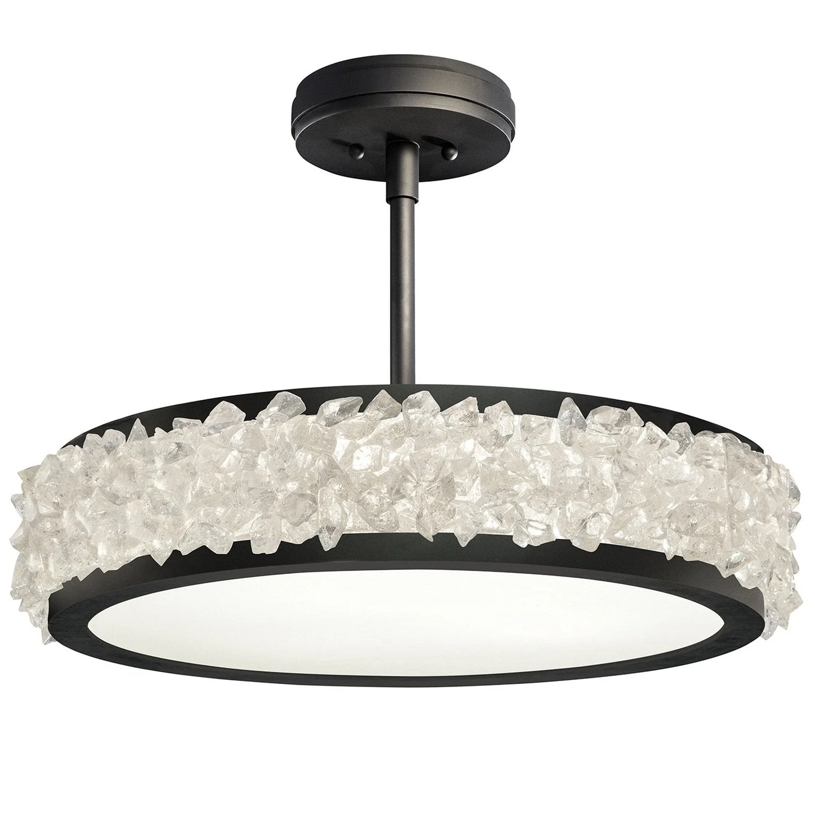 Fine Art Arctic Halo 23" Round Semi Flush Mount - Image 2