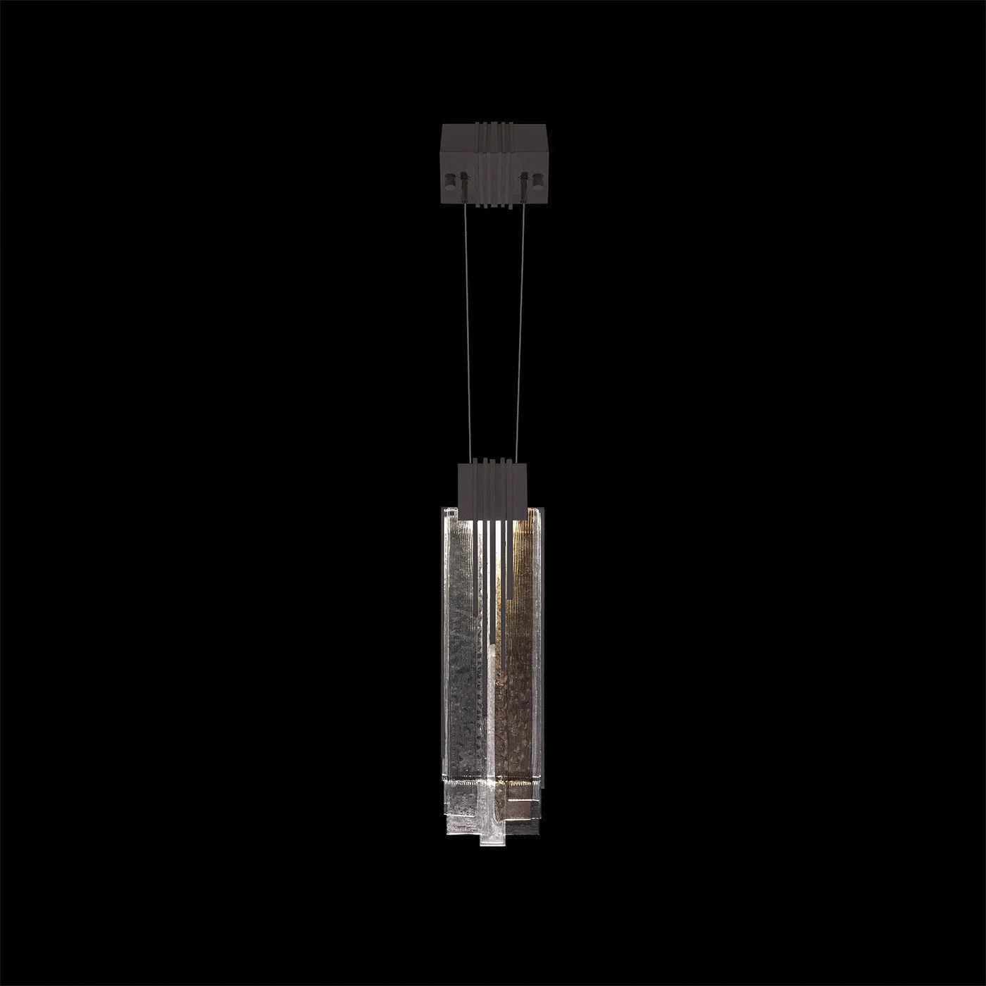 Fine Art Arpeggio 4.5"W Square Pendant - Image 4