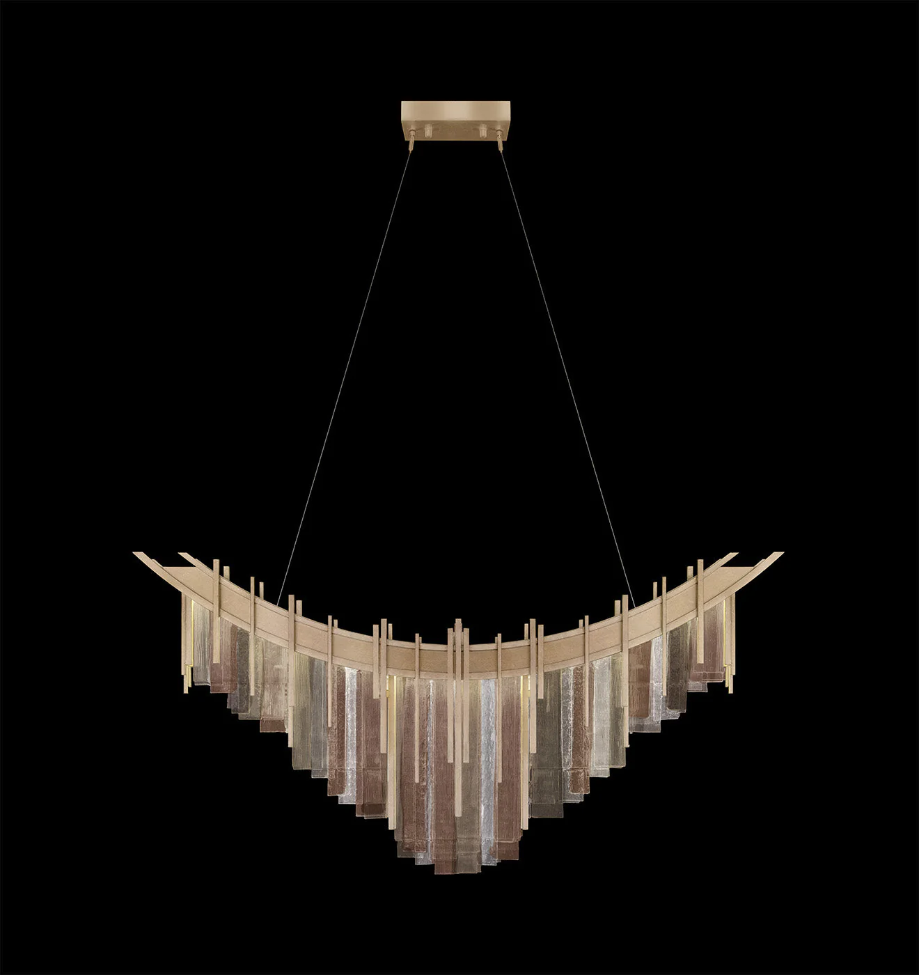 Fine Art Arpeggio 44.75"W Linear Pendant - Image 2