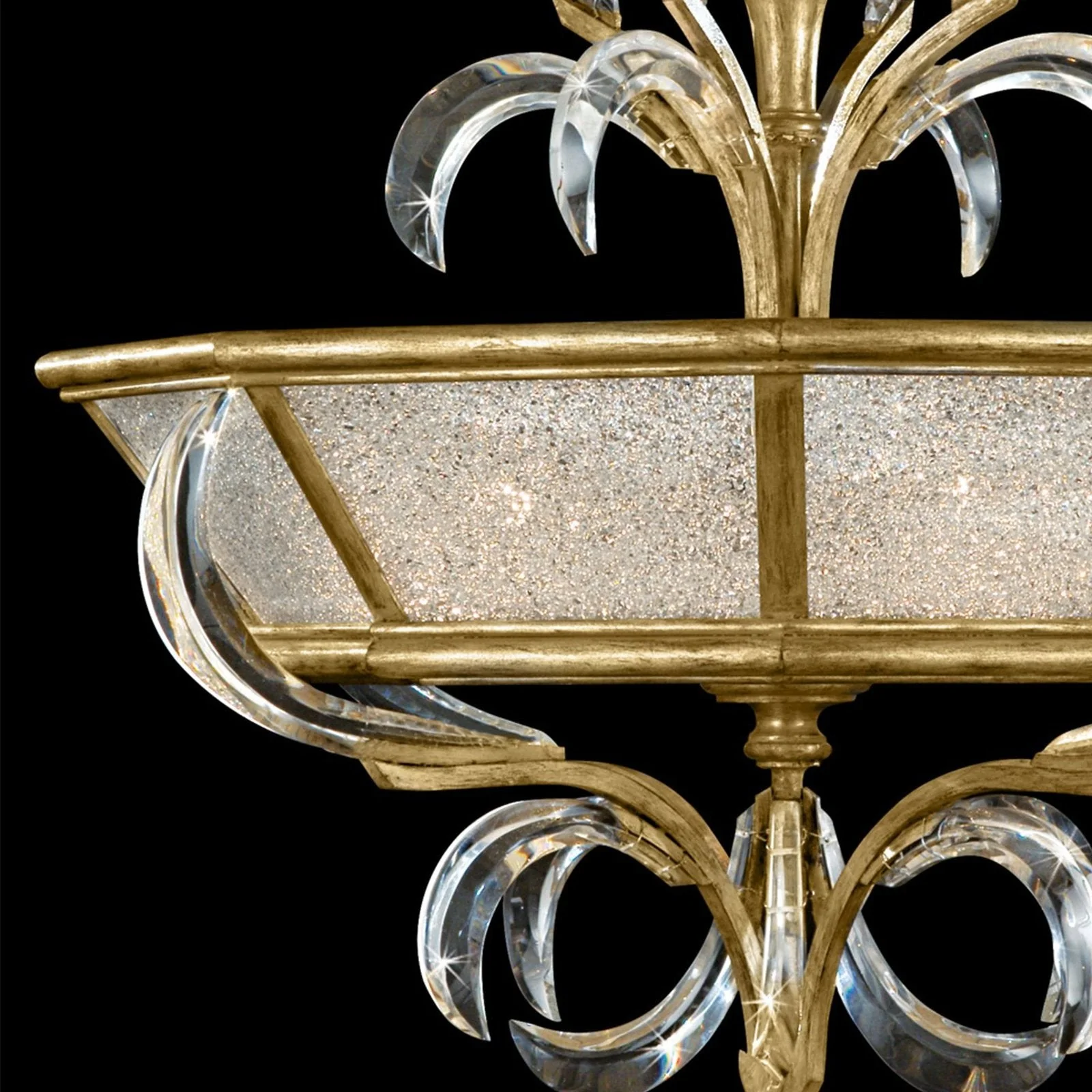 Fine Art Beveled Arcs 26" Round Semi-Flush Mount - Image 14