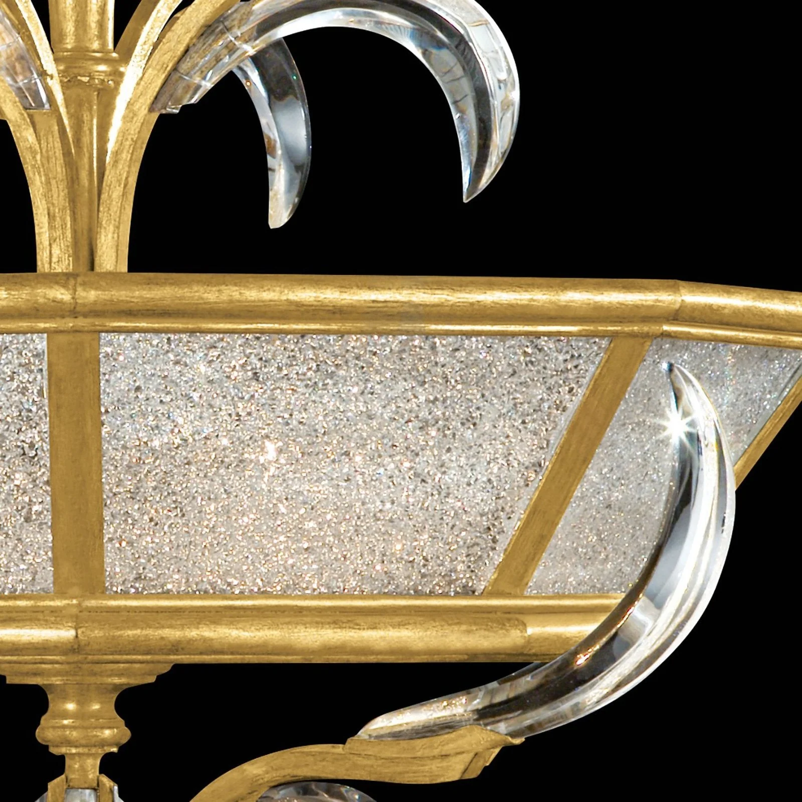 Fine Art Beveled Arcs 26" Round Semi-Flush Mount - Image 2