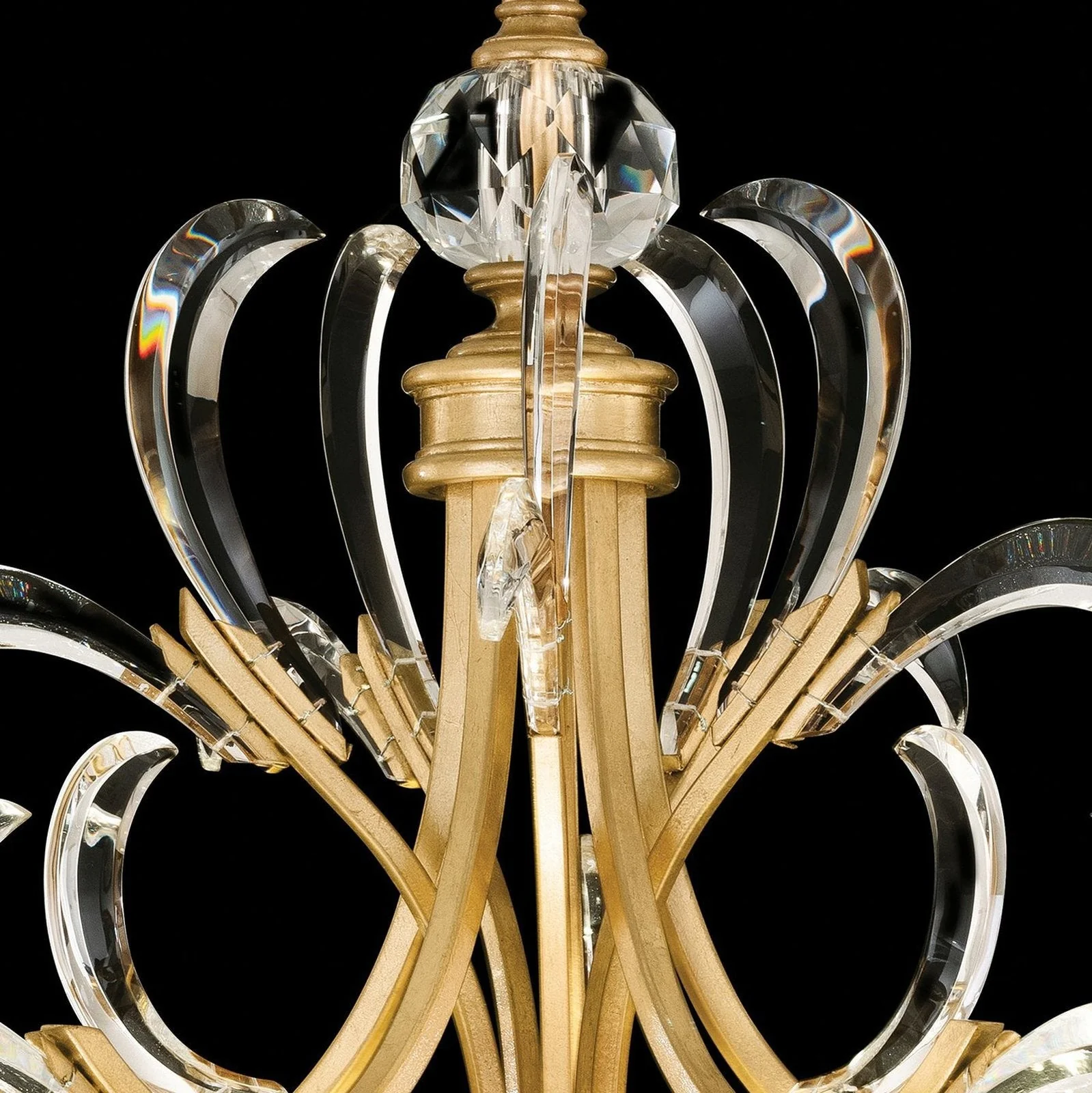 Fine Art Beveled Arcs 32" Pendant - Image 3