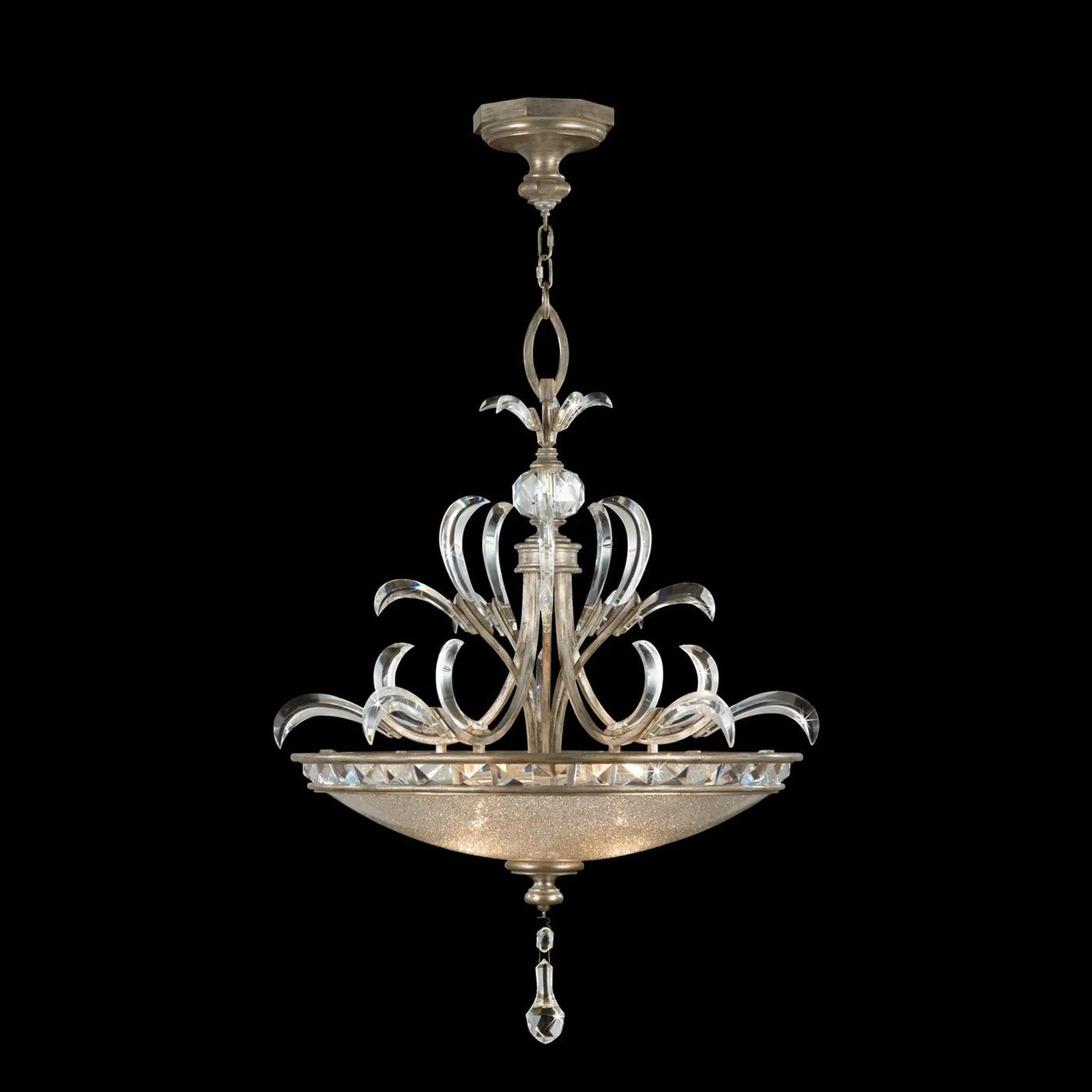 Fine Art Beveled Arcs 32" Pendant - Image 7
