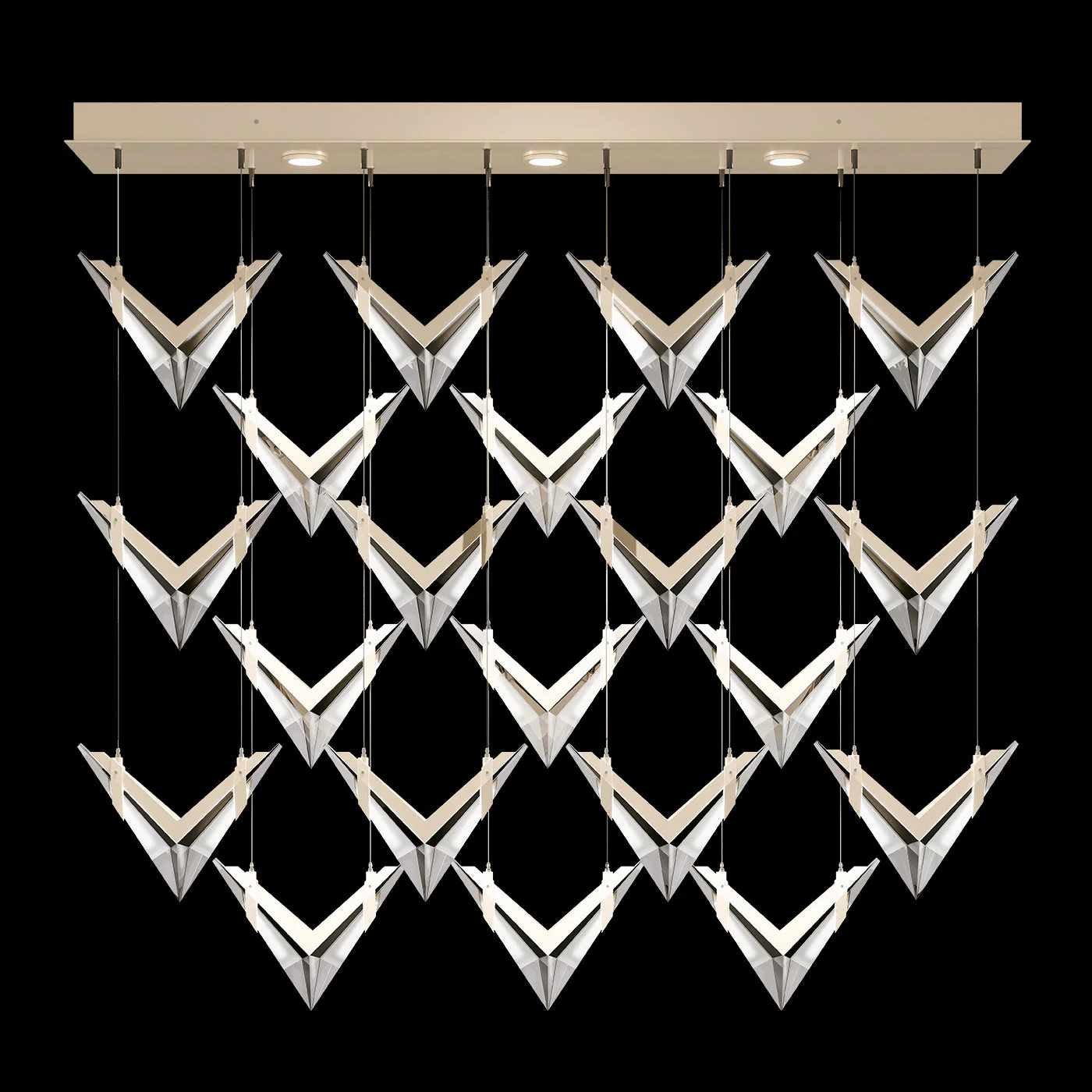 Fine Art Blade 62"W Rectangular Pendant - Image 2