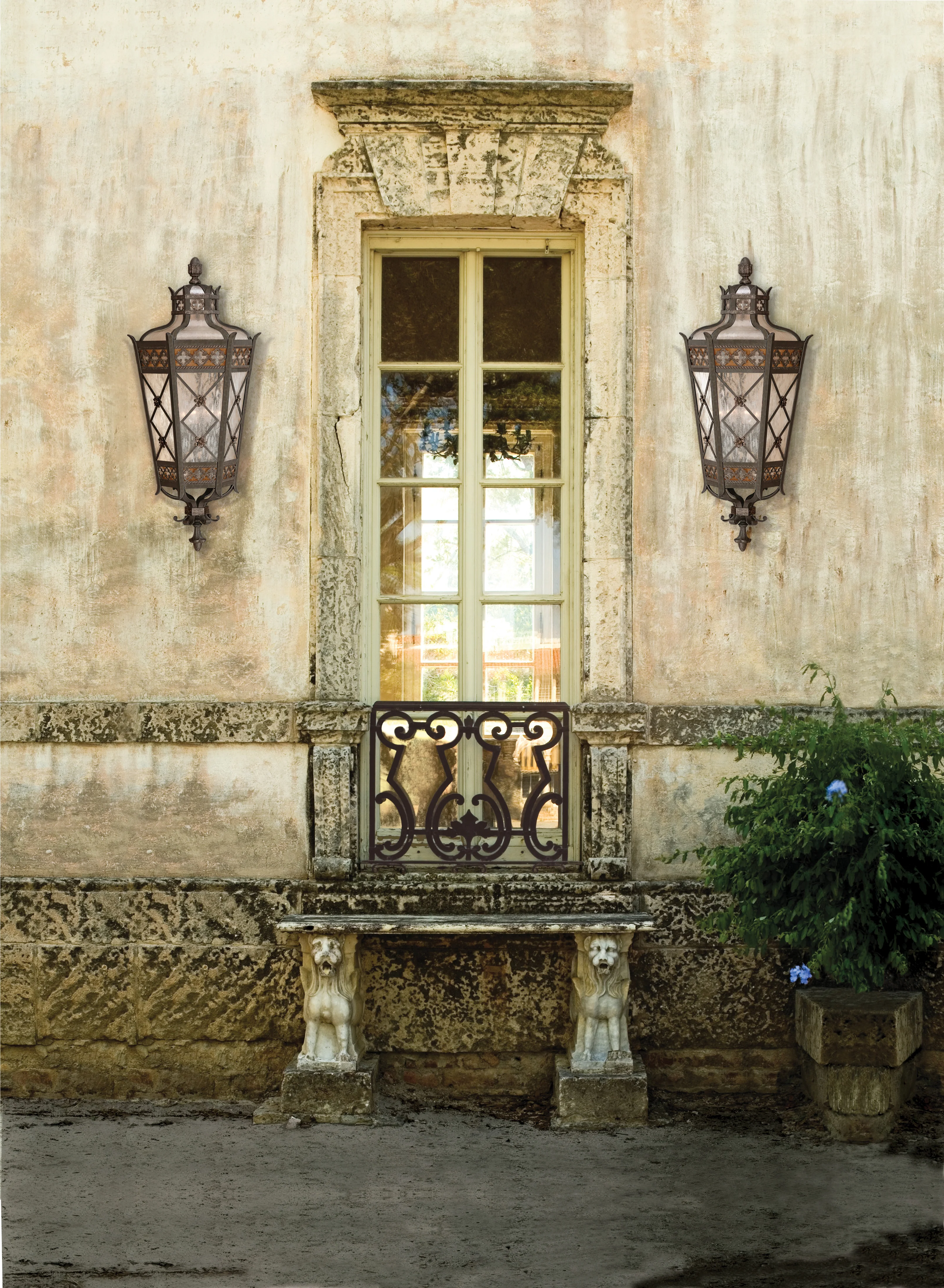 Fine Art Chateau 37" Outdoor Wall Mount - Image 2