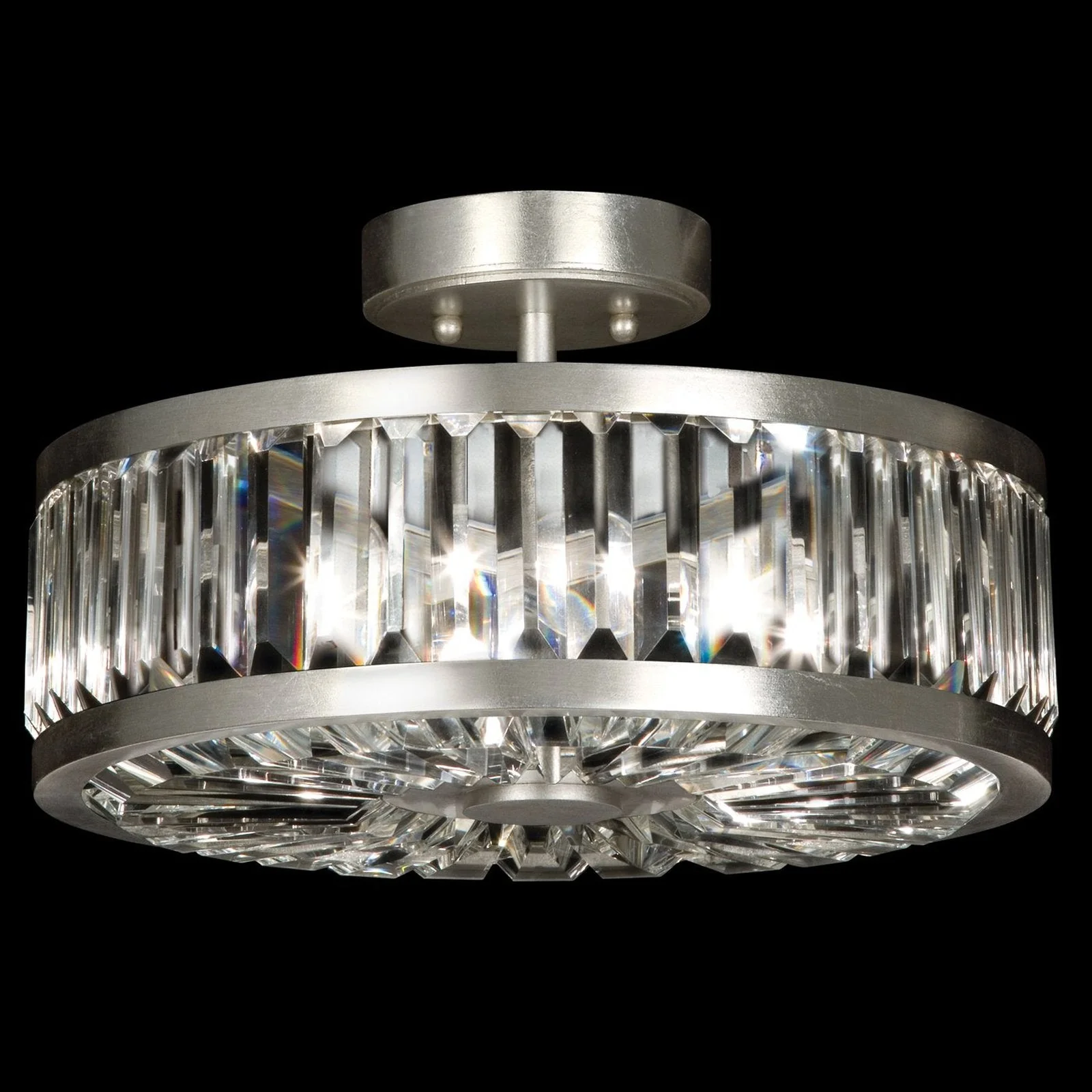 Fine Art Crystal Enchantment 16" Round Semi Flush Mount - Image 2