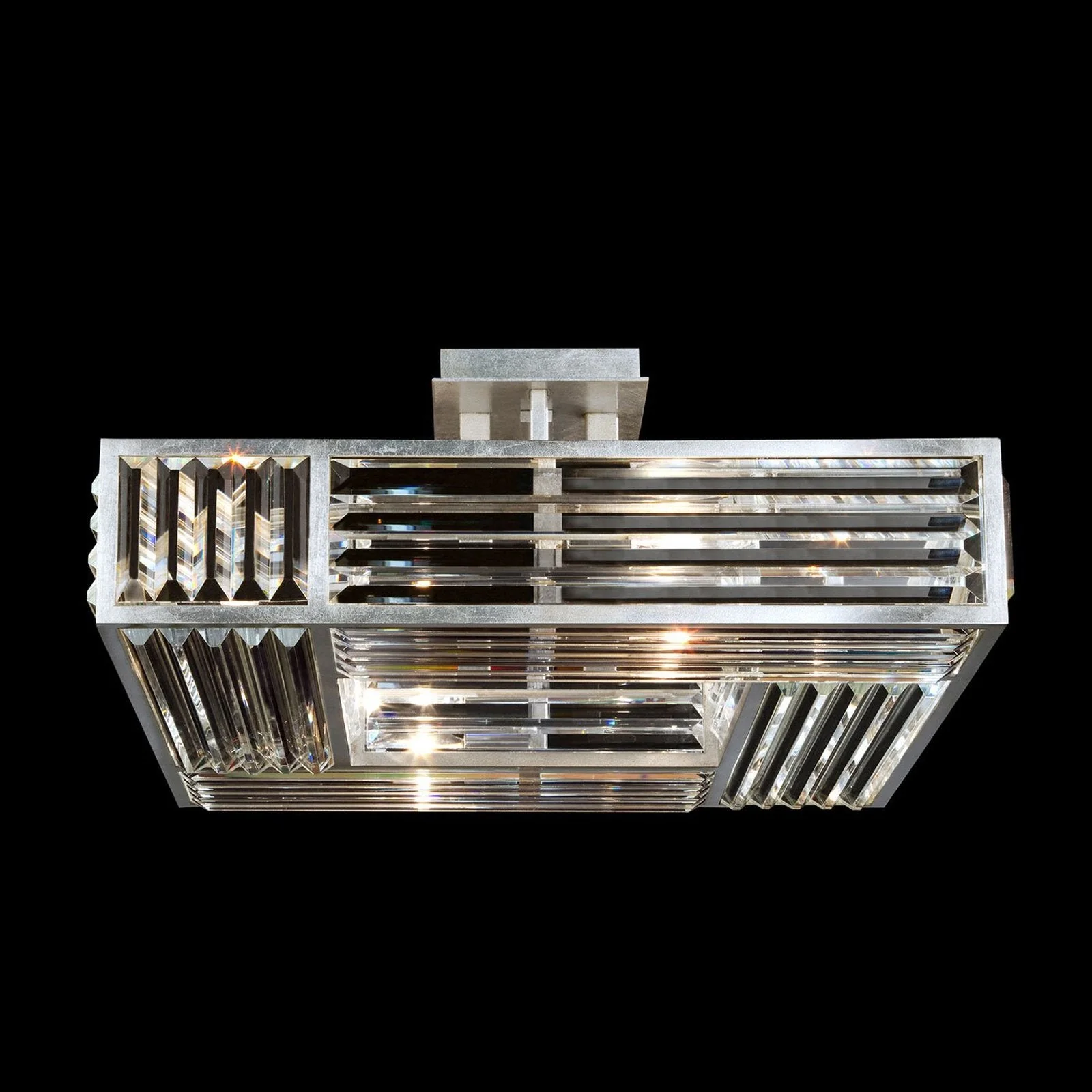 Fine Art Crystal Enchantment 25" Square Semi Flush Mount - Image 4