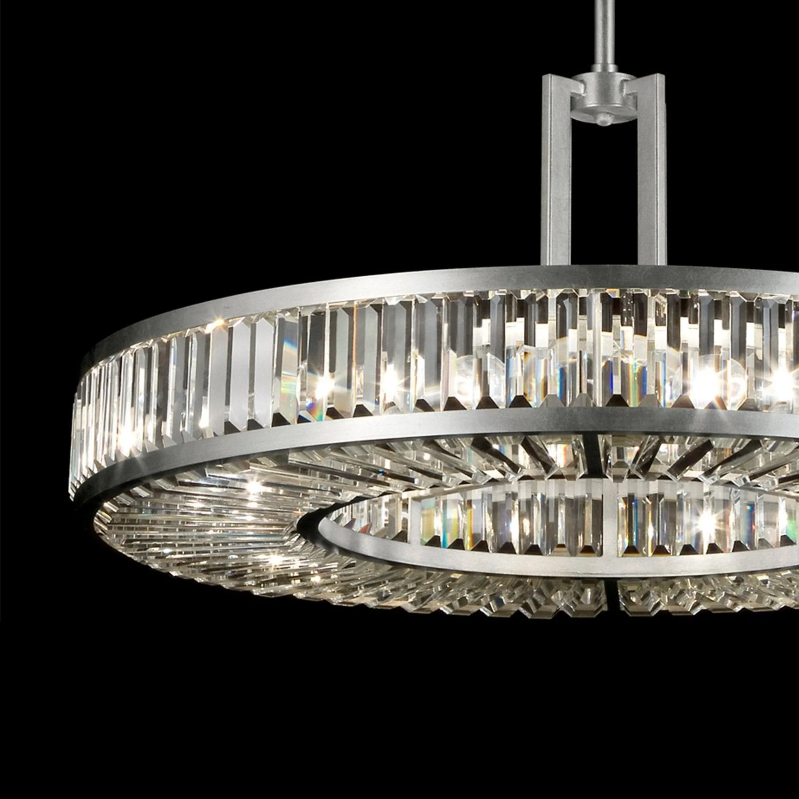 Fine Art Crystal Enchantment 37" Round Pendant - Image 5