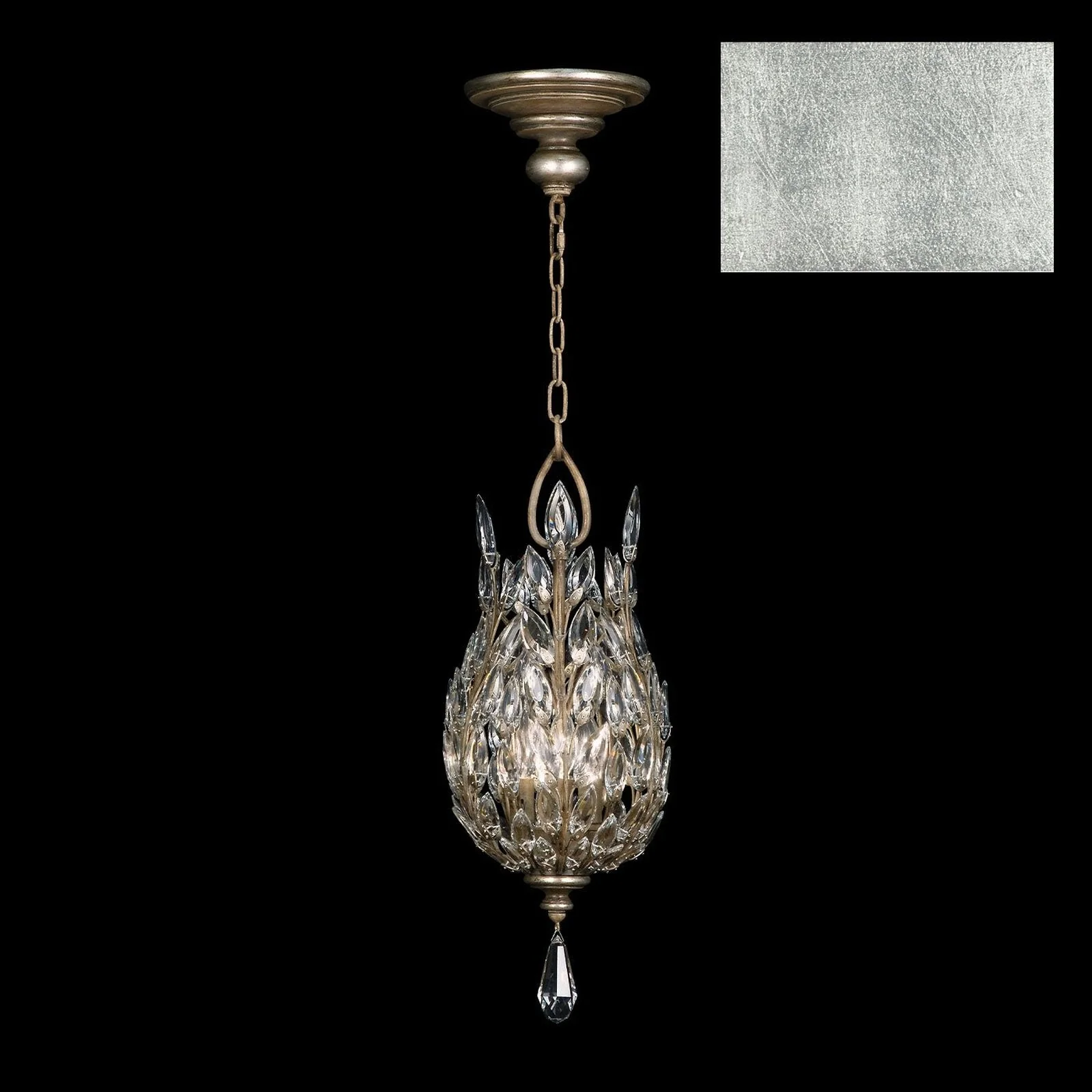 Fine Art Crystal Laurel 11" Round Pendant - Image 11