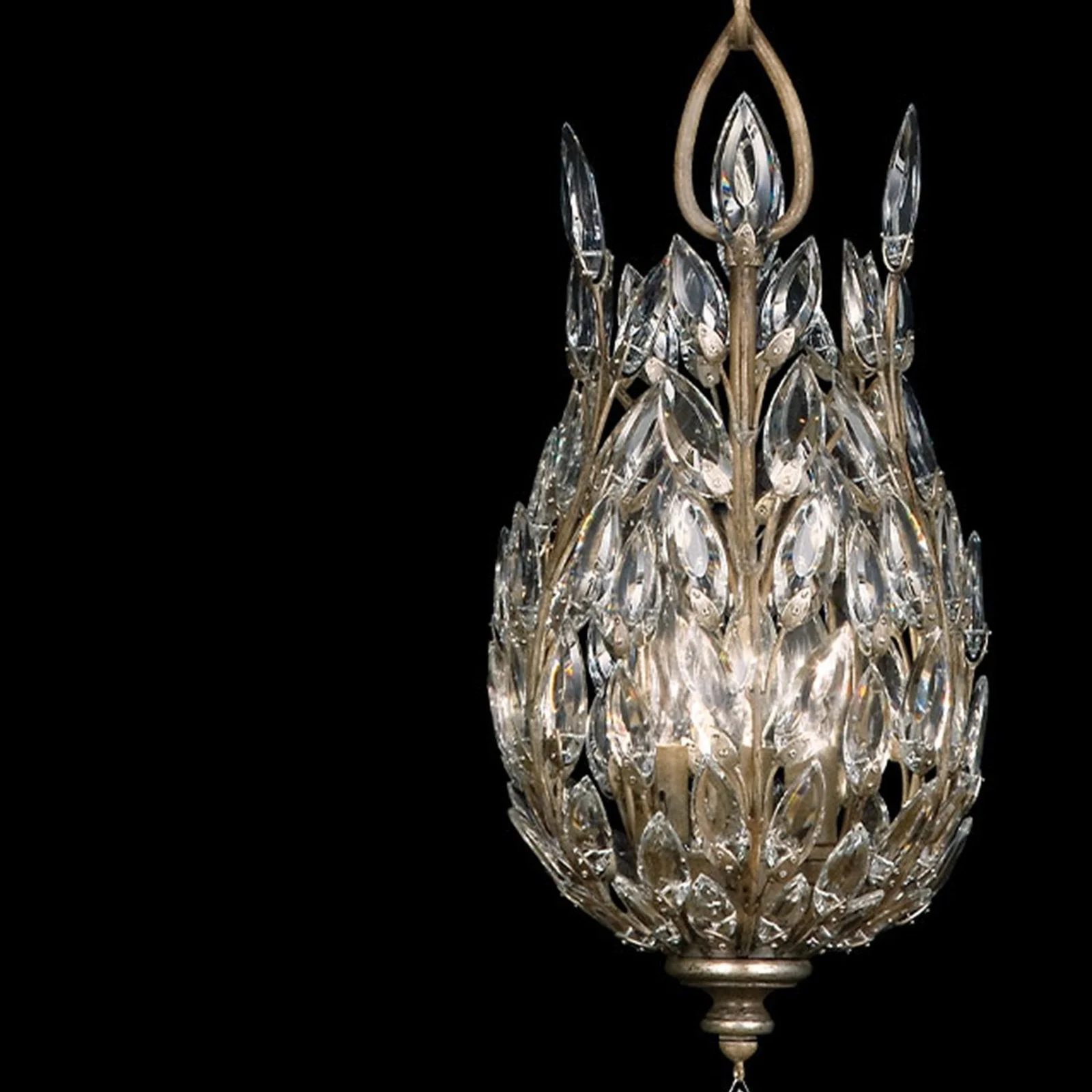 Fine Art Crystal Laurel 11" Round Pendant - Image 2