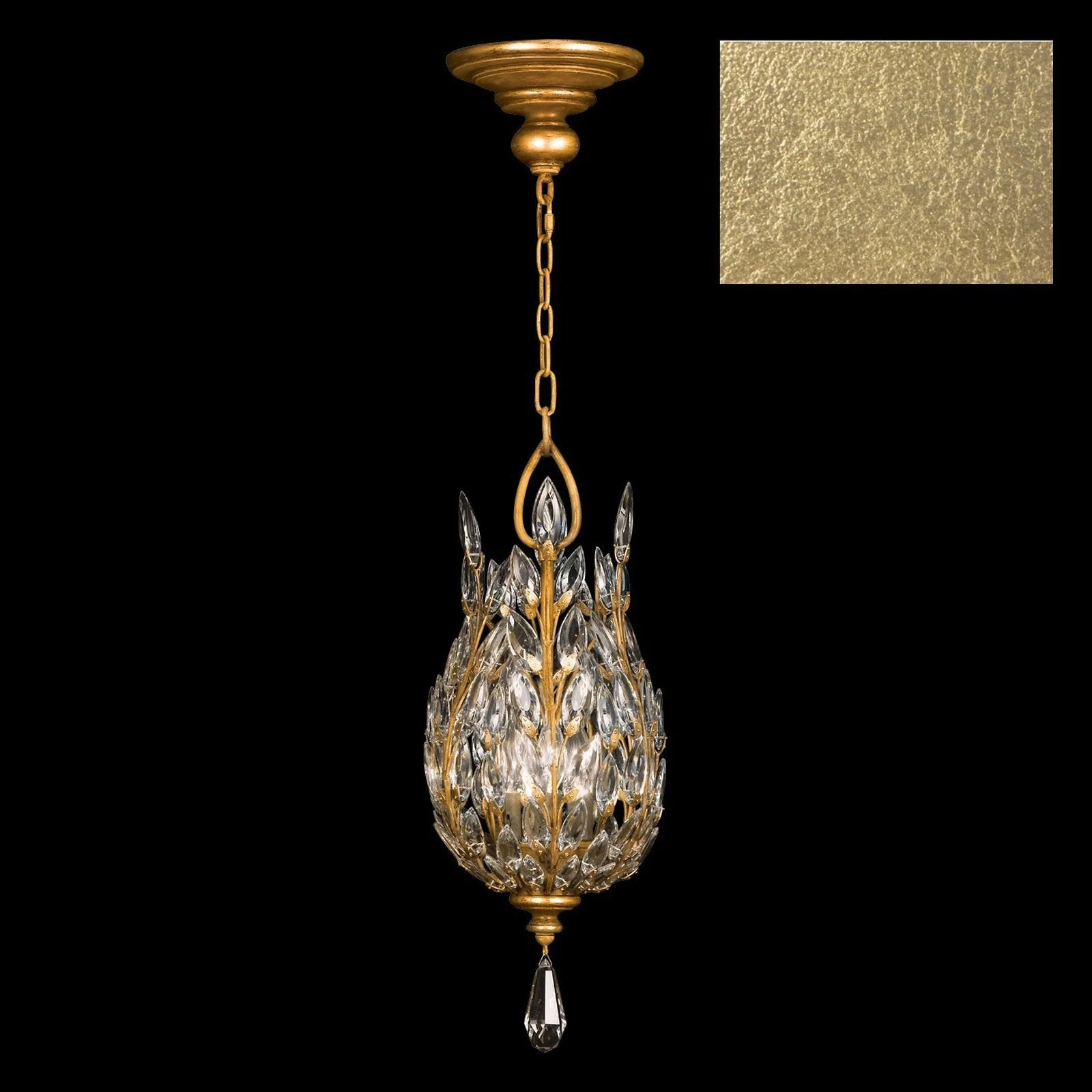 Fine Art Crystal Laurel 11" Round Pendant - Image 9