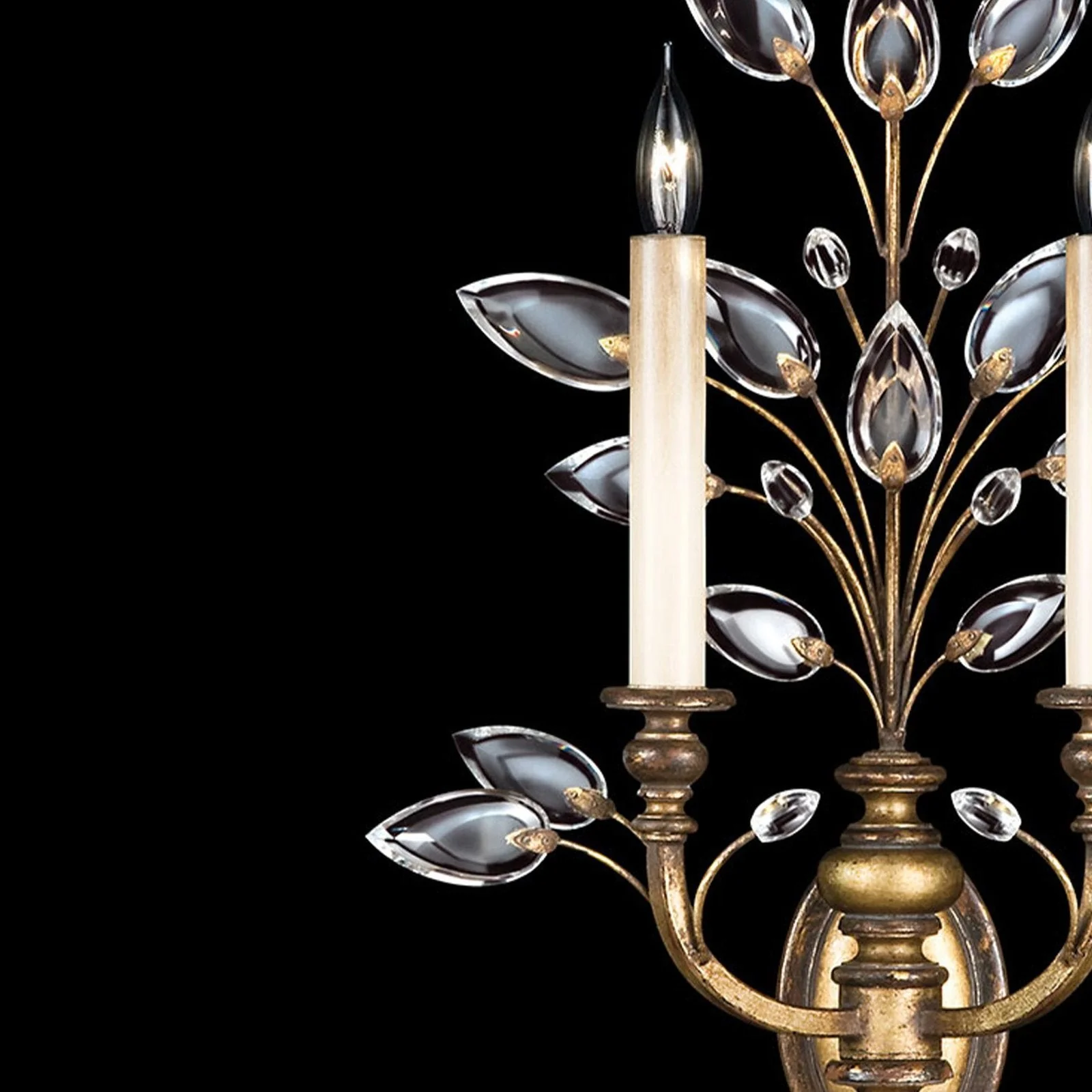 Fine Art Crystal Laurel 28" Sconce - Image 2