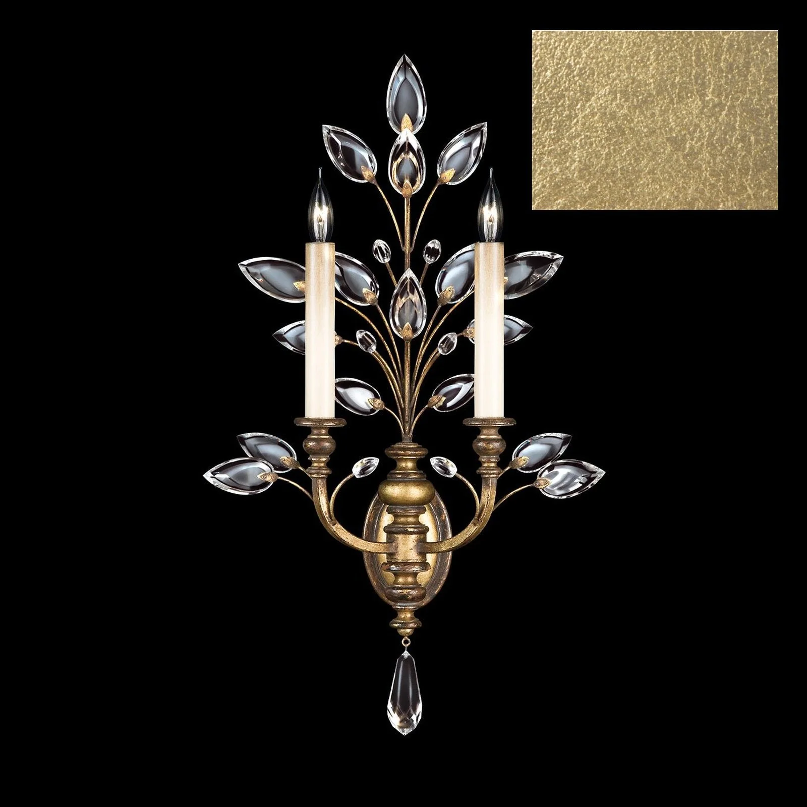 Fine Art Crystal Laurel 28" Sconce - Image 7