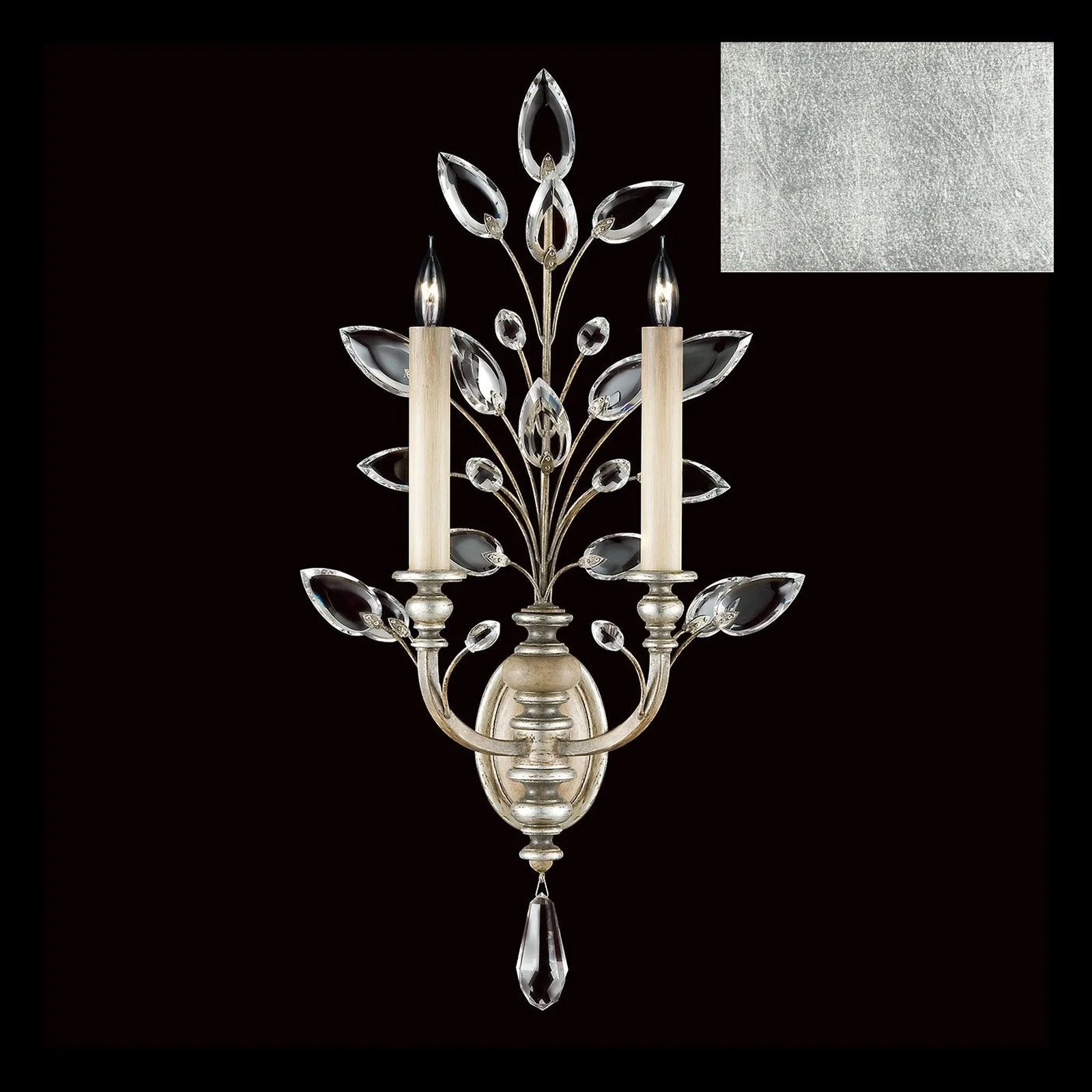 Fine Art Crystal Laurel 28" Sconce - Image 9