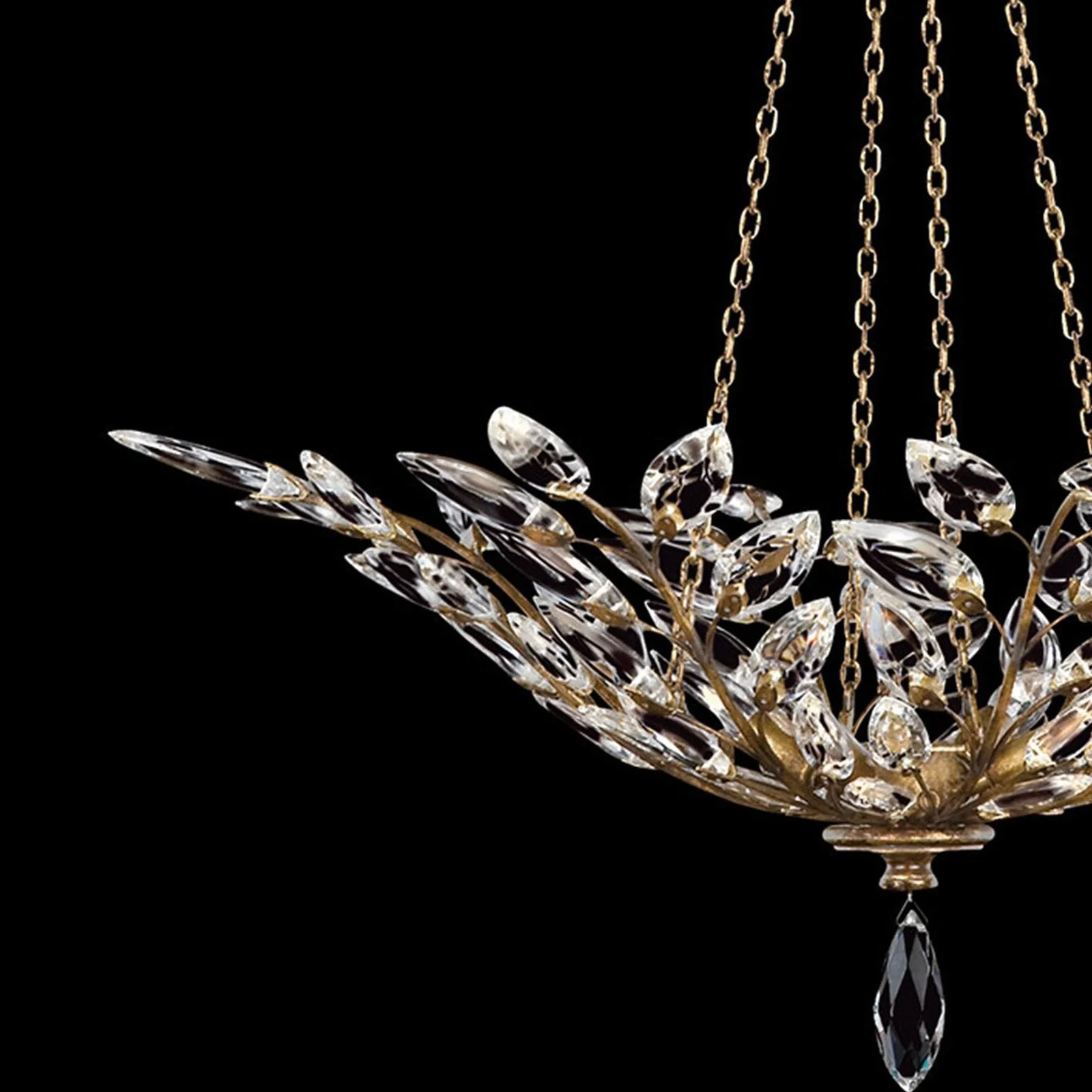 Fine Art Crystal Laurel 35" Round Pendant - Image 2