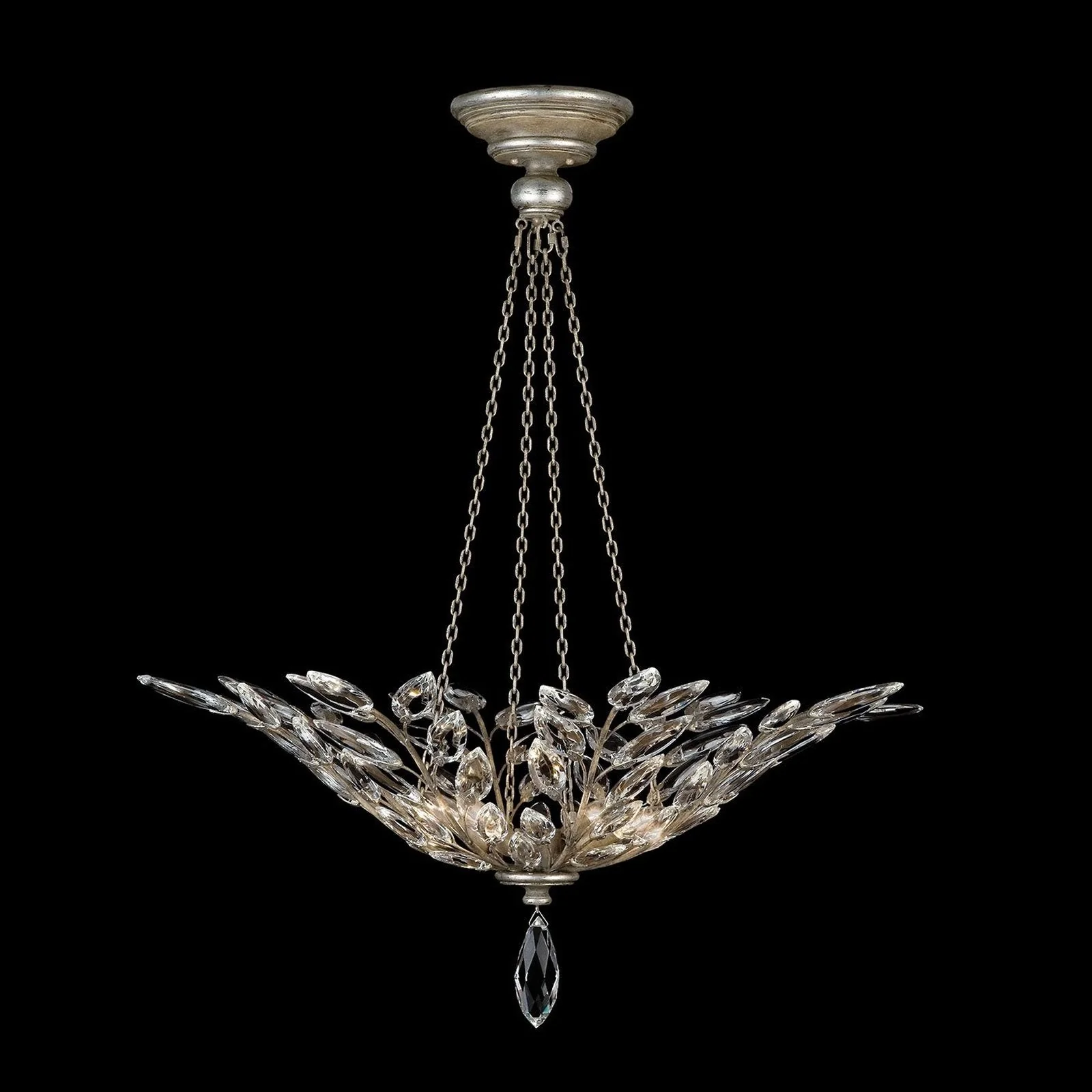 Fine Art Crystal Laurel 35" Round Pendant - Image 4