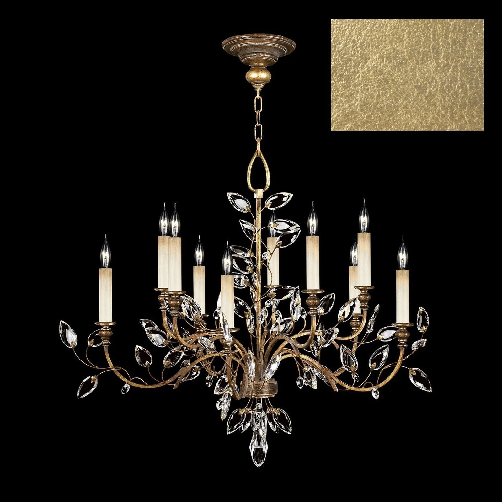 Fine Art Crystal Laurel 43" Round Chandelier - Image 9