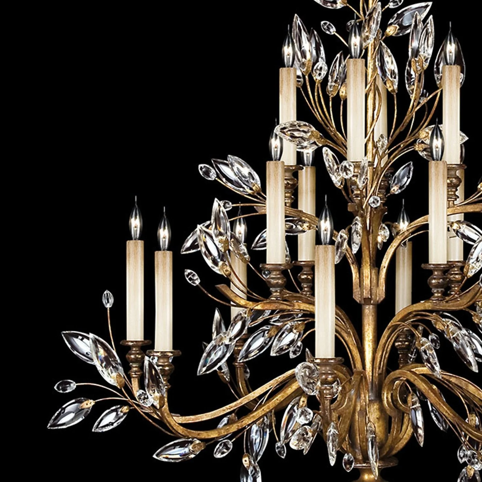 Fine Art Crystal Laurel 45" Round Chandelier - Image 2
