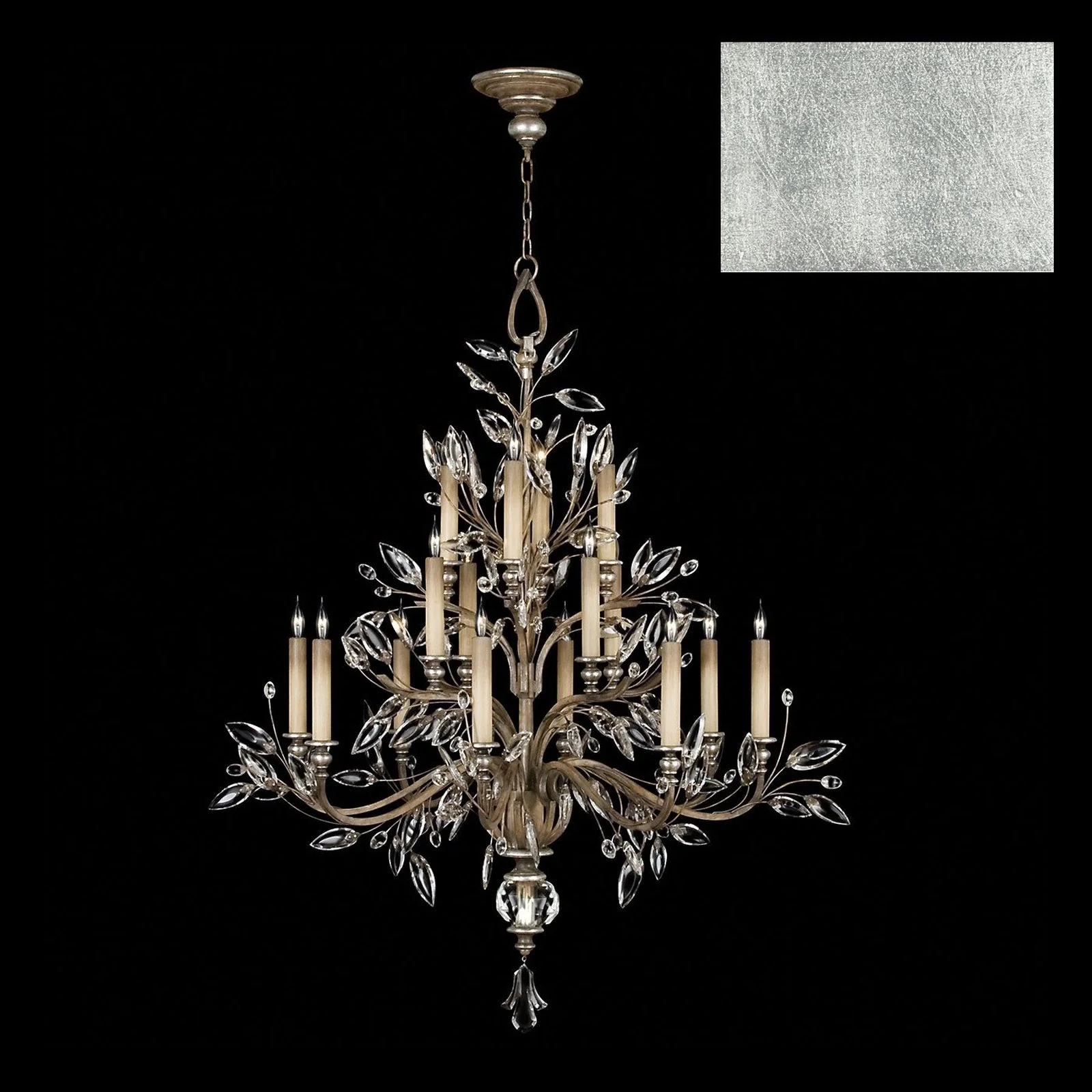 Fine Art Crystal Laurel 45" Round Chandelier - Image 9