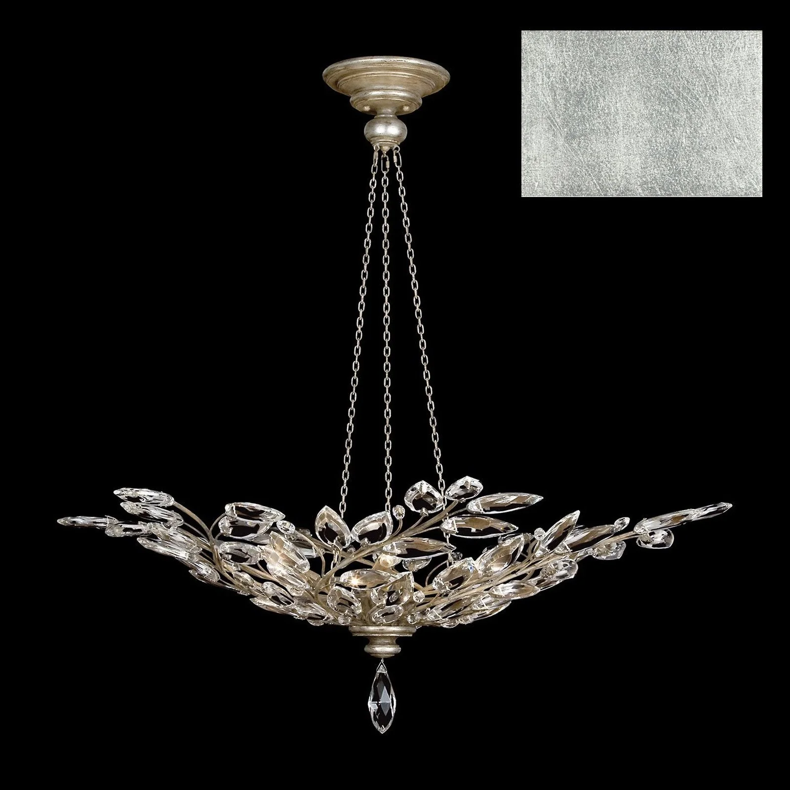 Fine Art Crystal Laurel 47" Round Pendant - Image 12