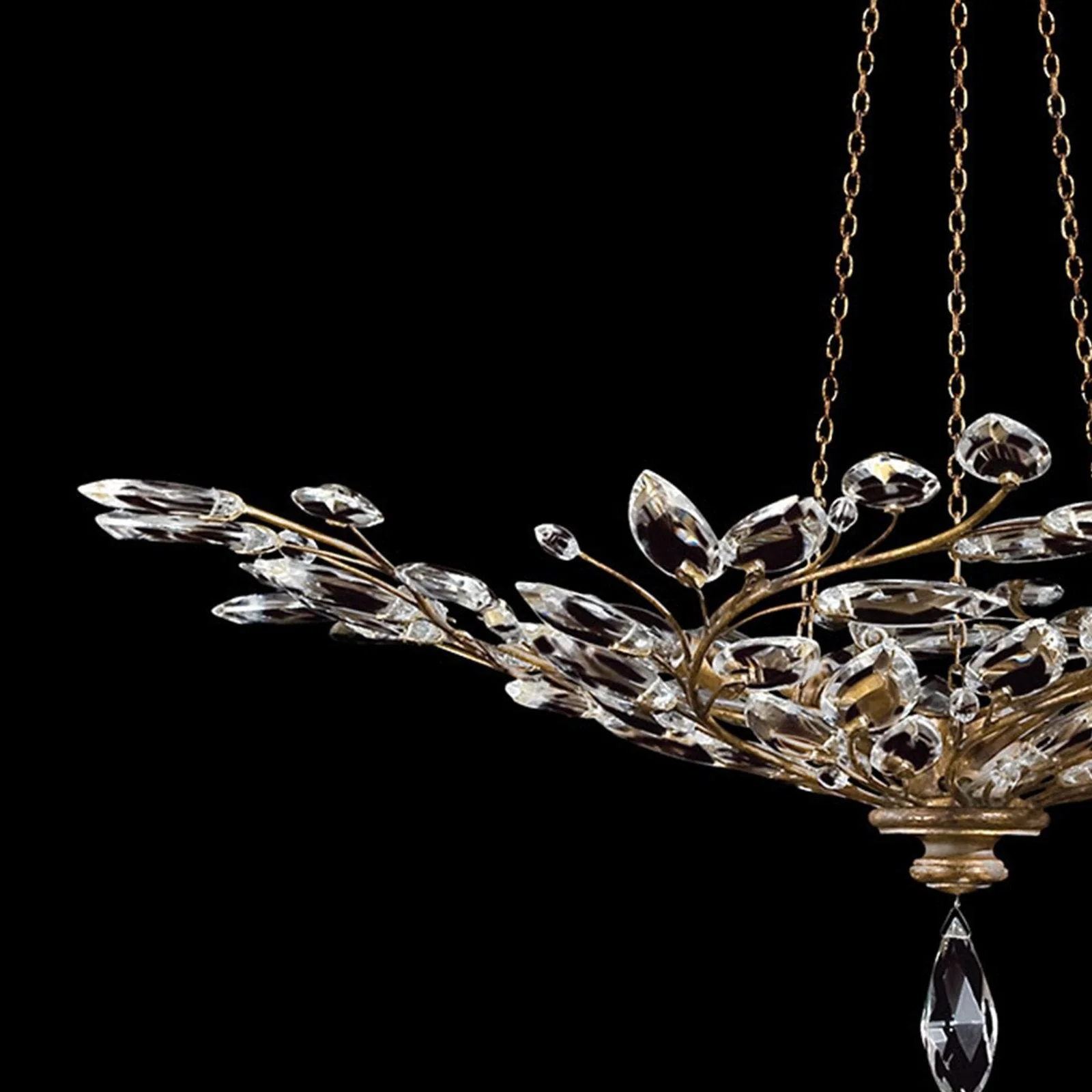 Fine Art Crystal Laurel 47" Round Pendant - Image 2