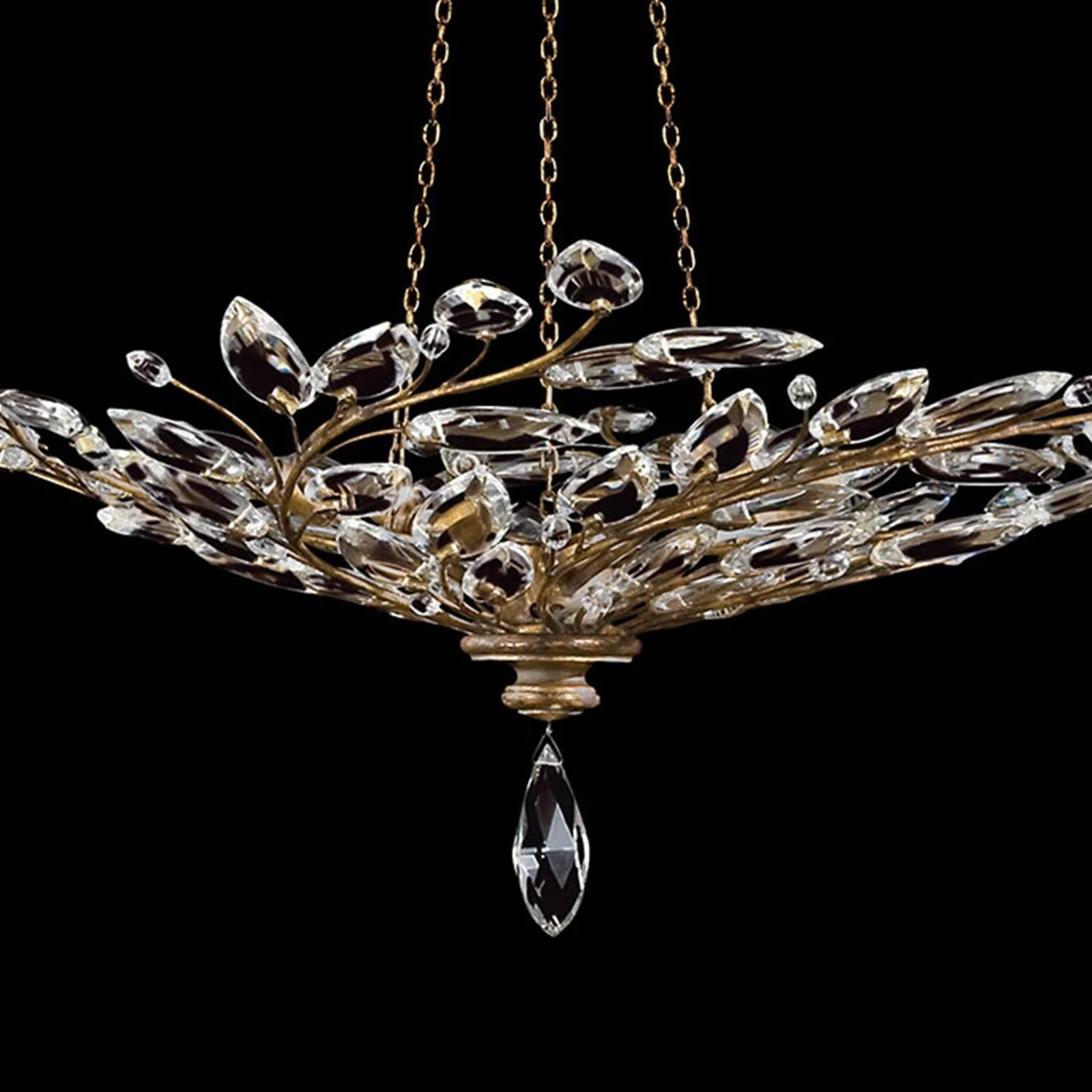 Fine Art Crystal Laurel 47" Round Pendant - Image 3