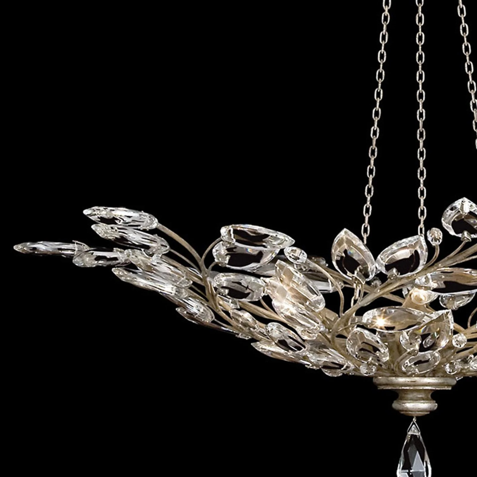 Fine Art Crystal Laurel 47" Round Pendant - Image 6